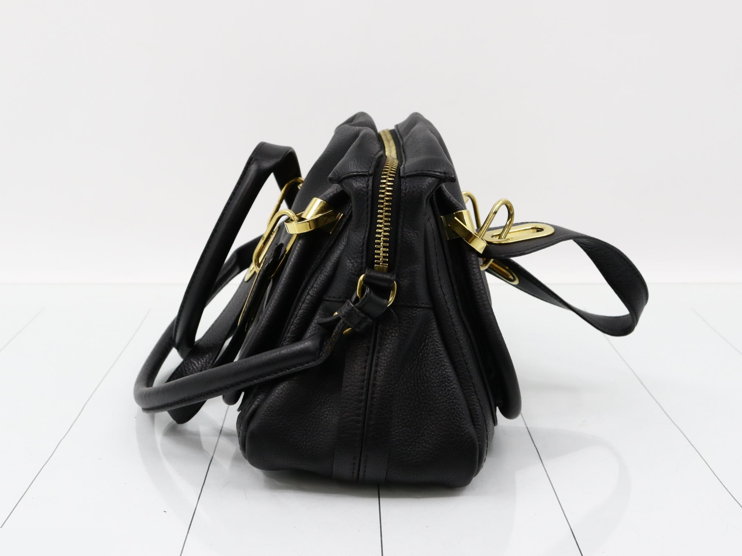 Parati Leather 2WAY Shoulder/Handbag Black — view 3