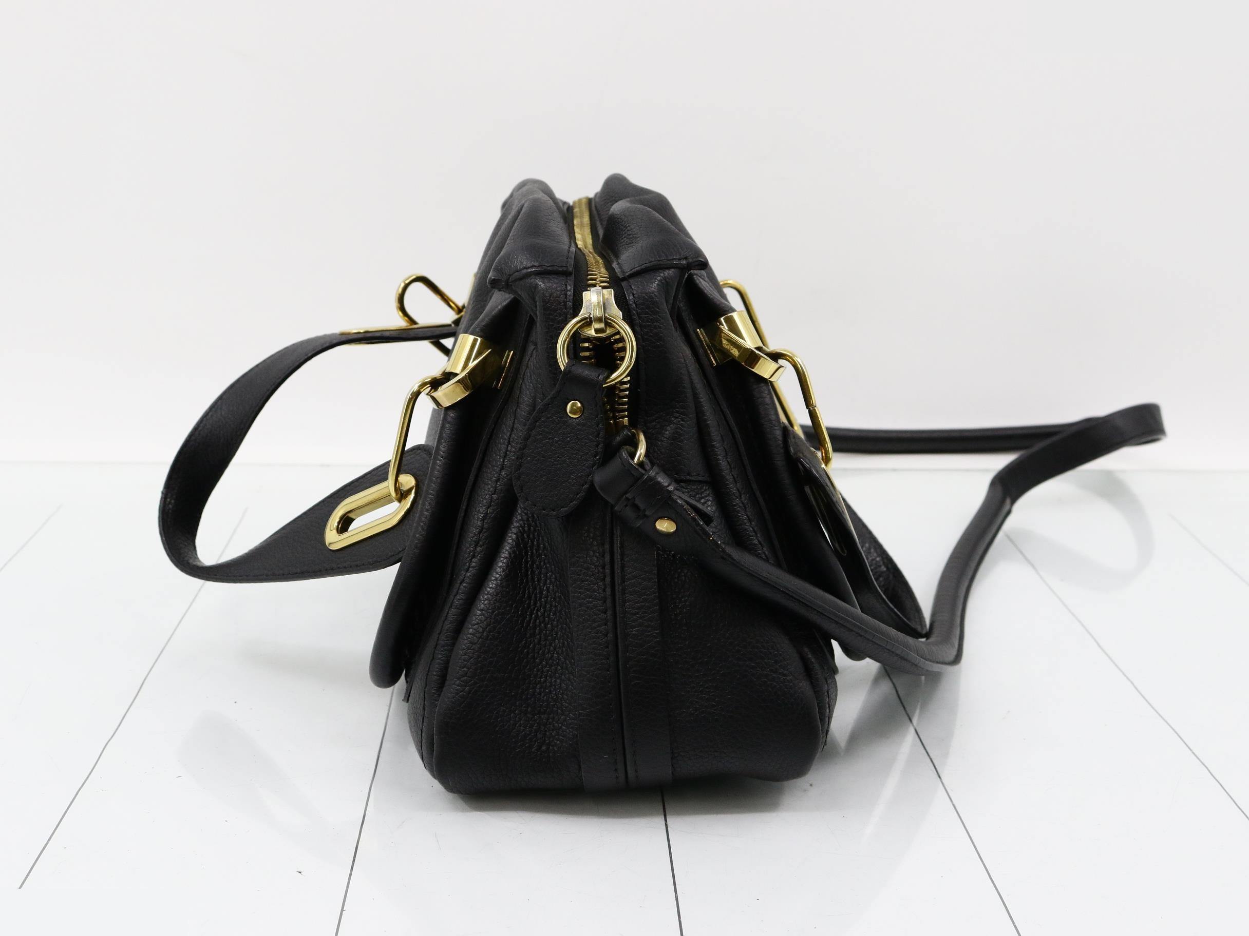 Parati Leather 2WAY Shoulder/Handbag Black — view 4