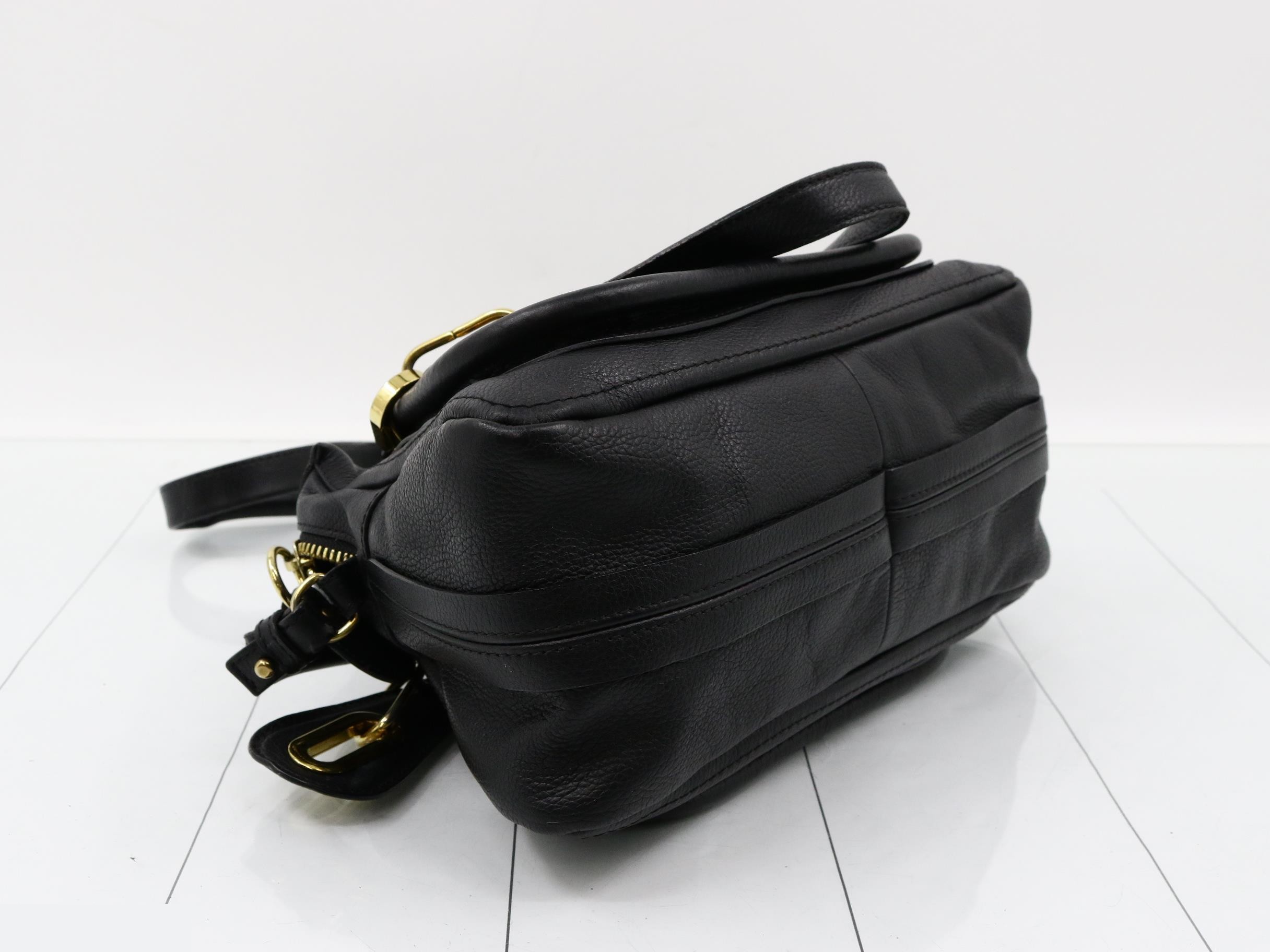 Parati Leather 2WAY Shoulder/Handbag Black — view 5