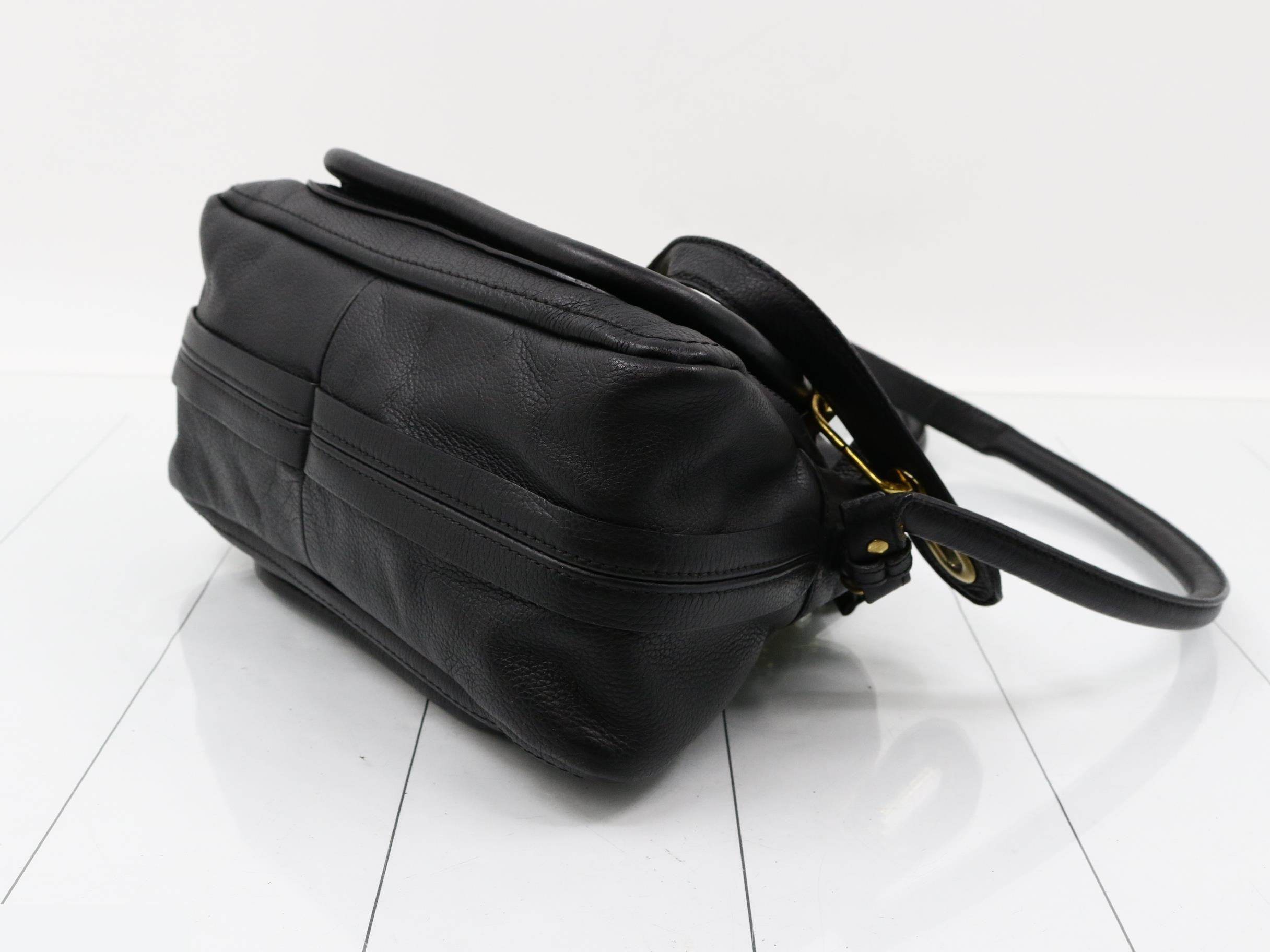 Parati Leather 2WAY Shoulder/Handbag Black — view 6