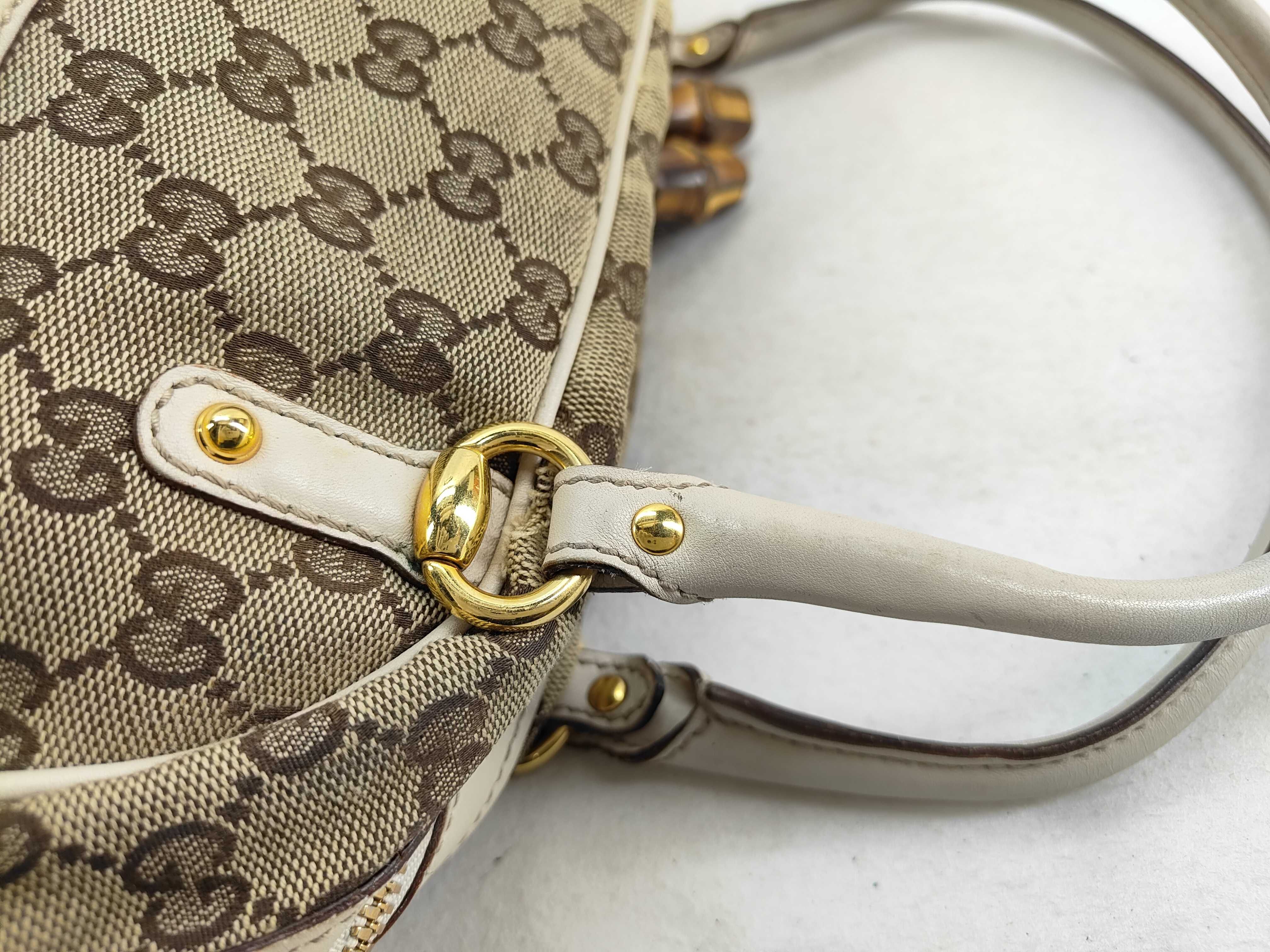 GG Canvas Handbag Boston Bag — view 6