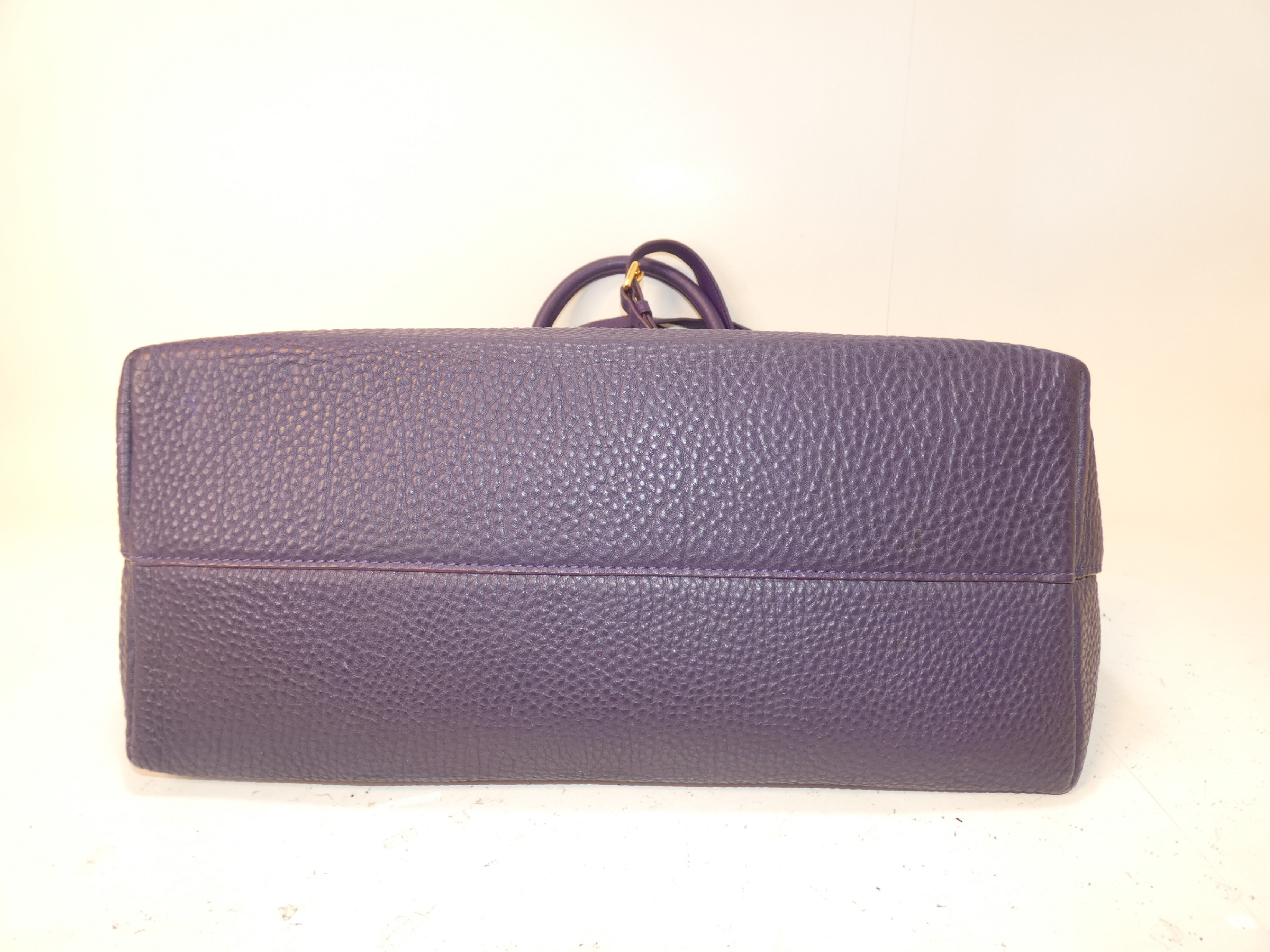 2-way Vitello Purple Handbag — view 5
