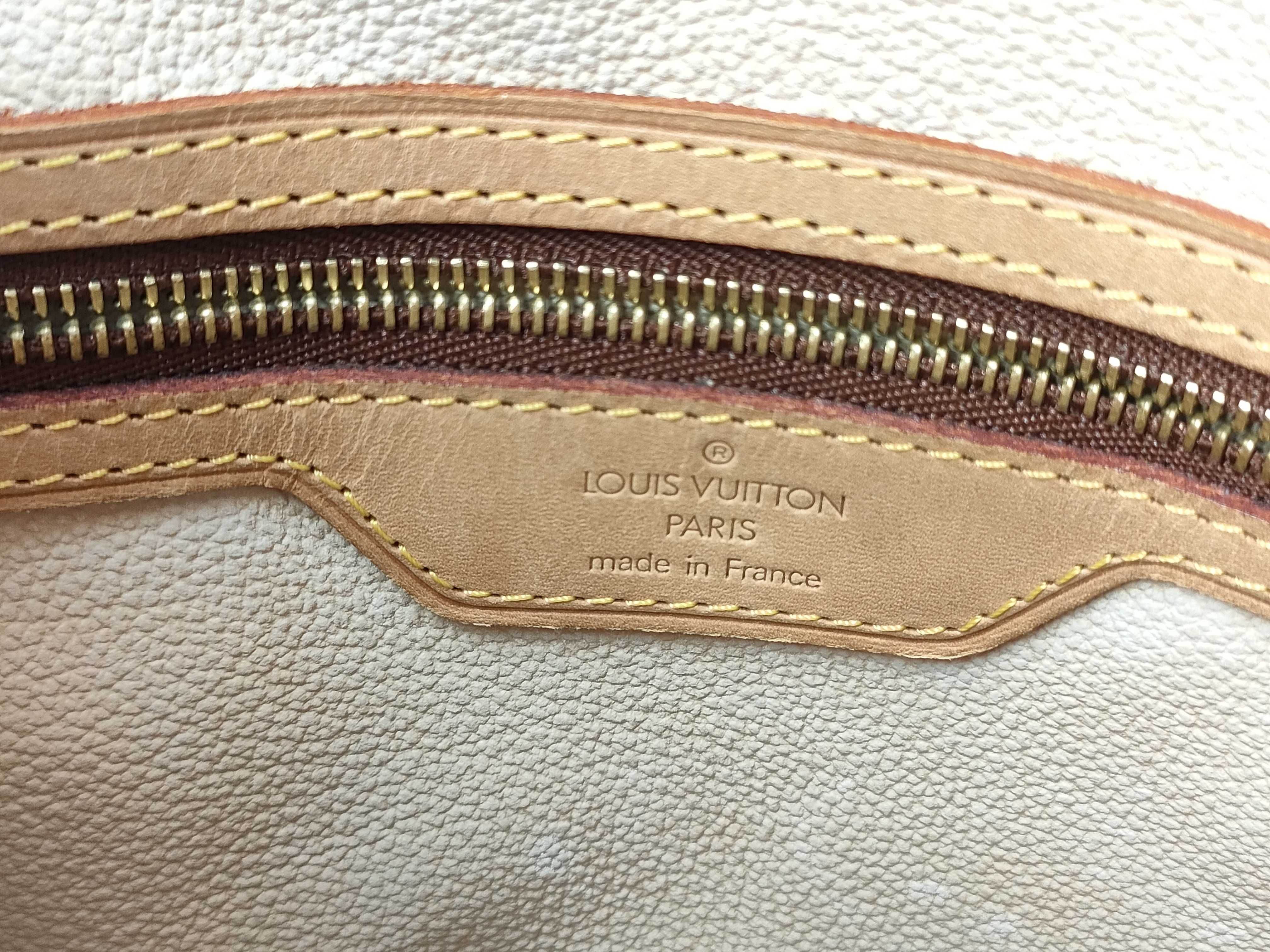 Monogram Louis Vuitton Bucket Shoulder Bag with Pouch — view 11