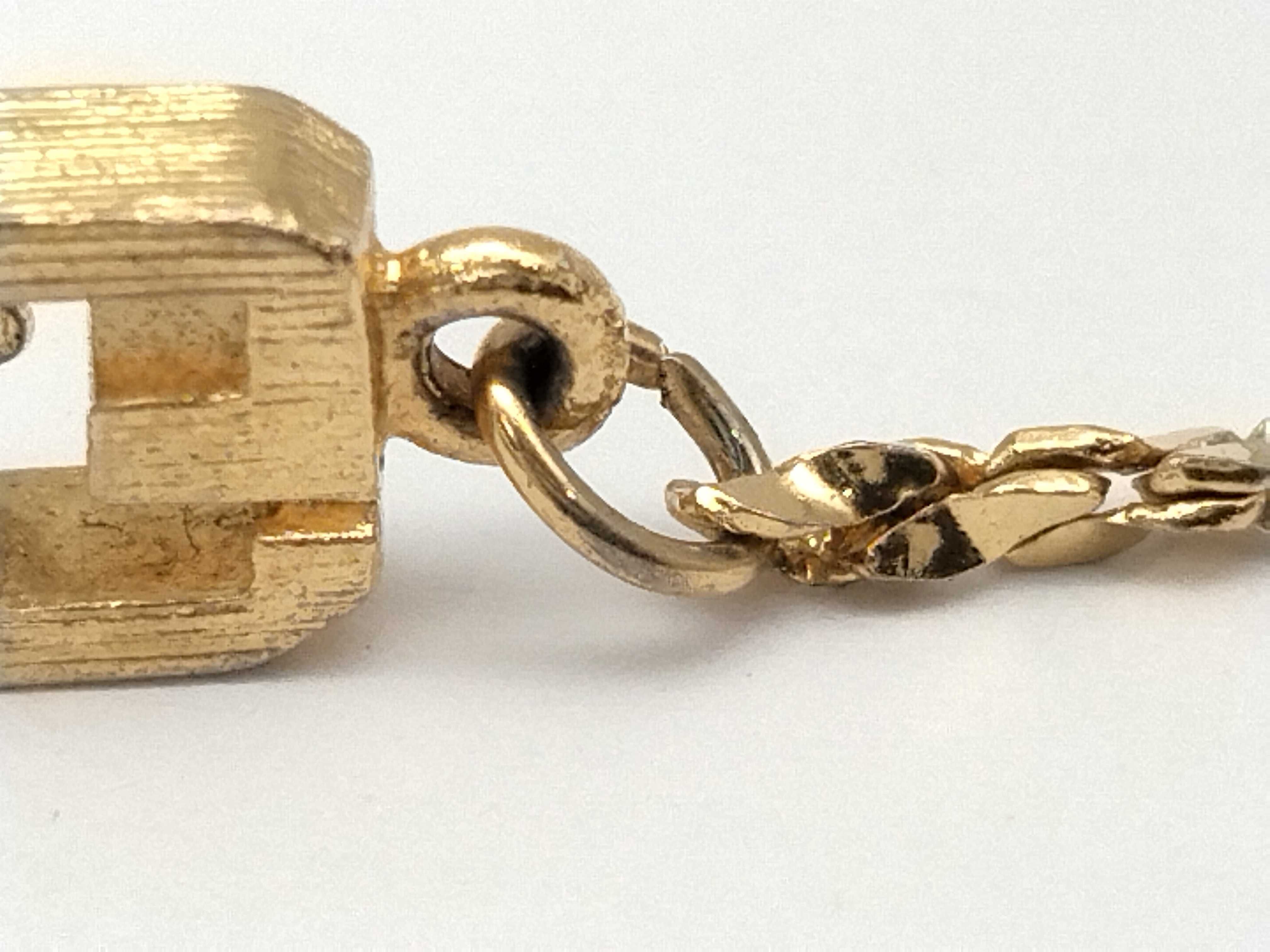Vintage G-Logo Curb Chain Gold Bracelet (Bracelet/Bangle) — view 7