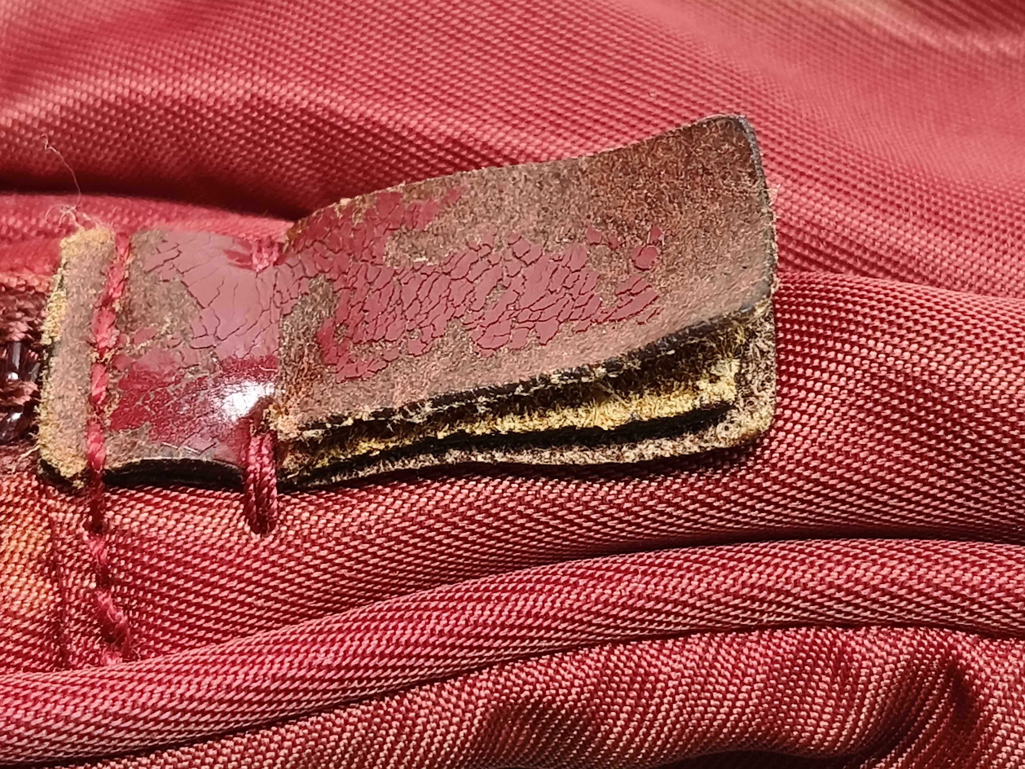 Nylon Shoulder Bag, Wine Red — view 13