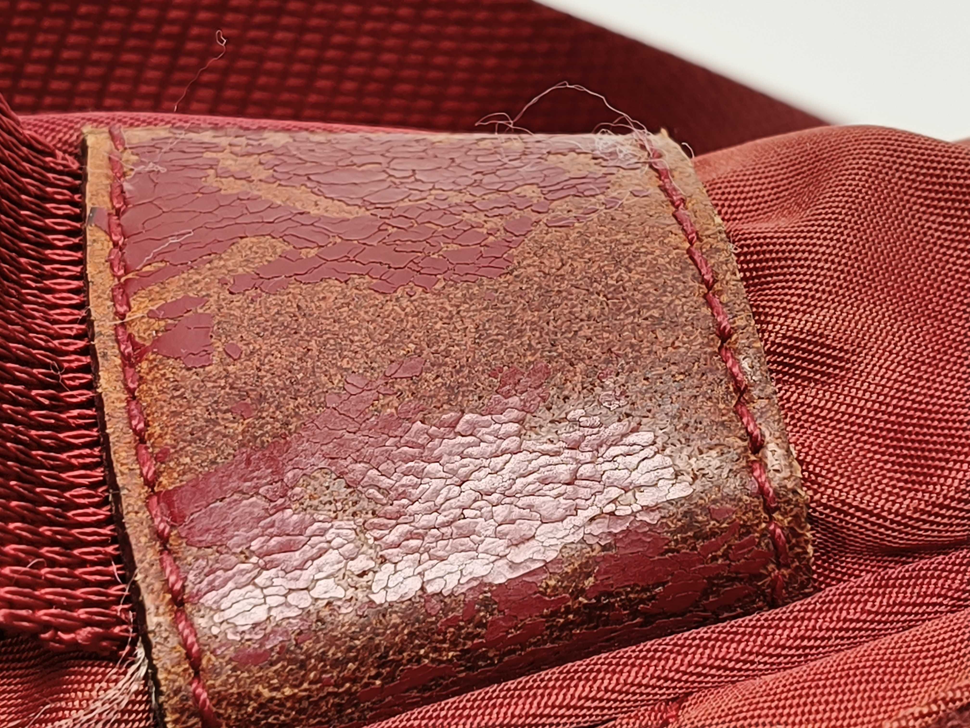 Nylon Shoulder Bag, Wine Red — view 14