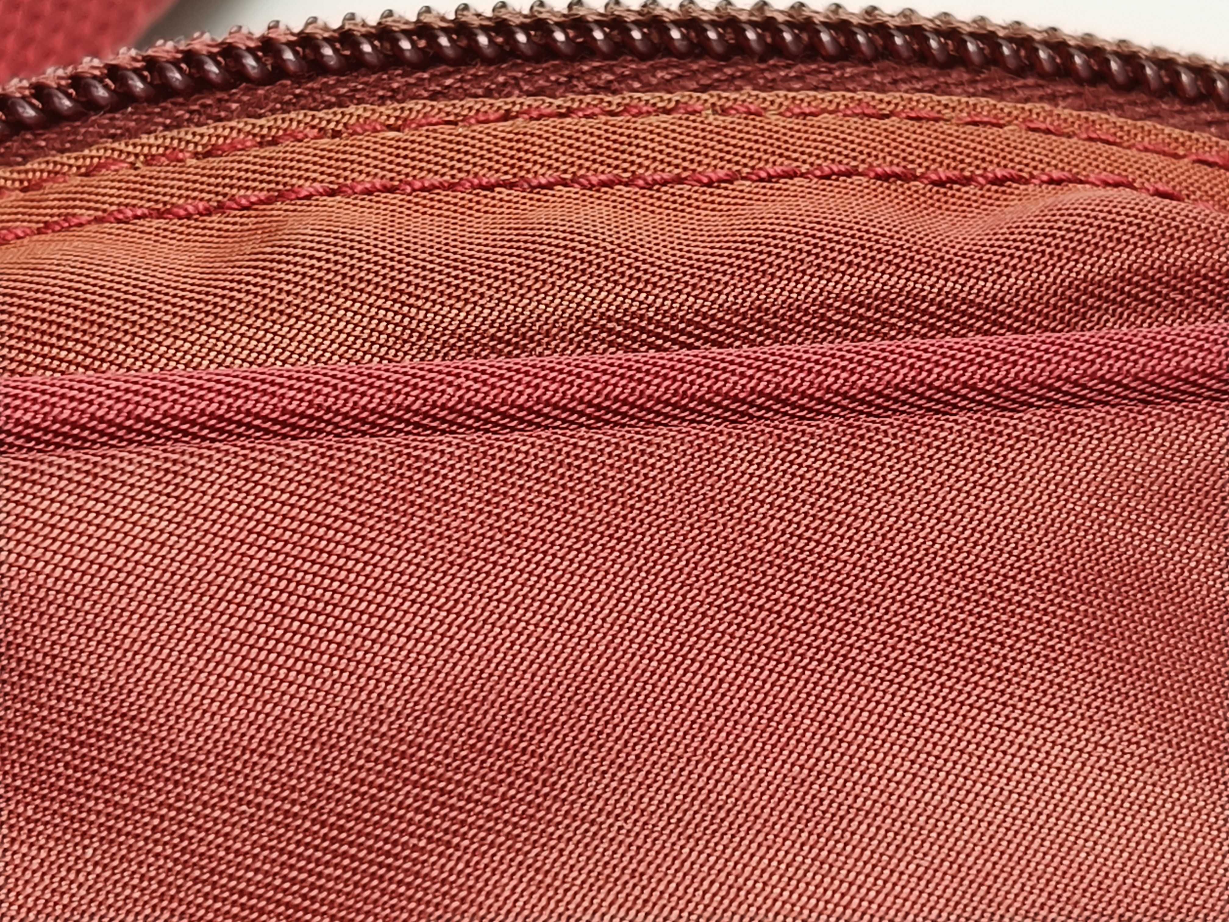 Nylon Shoulder Bag, Wine Red — view 15