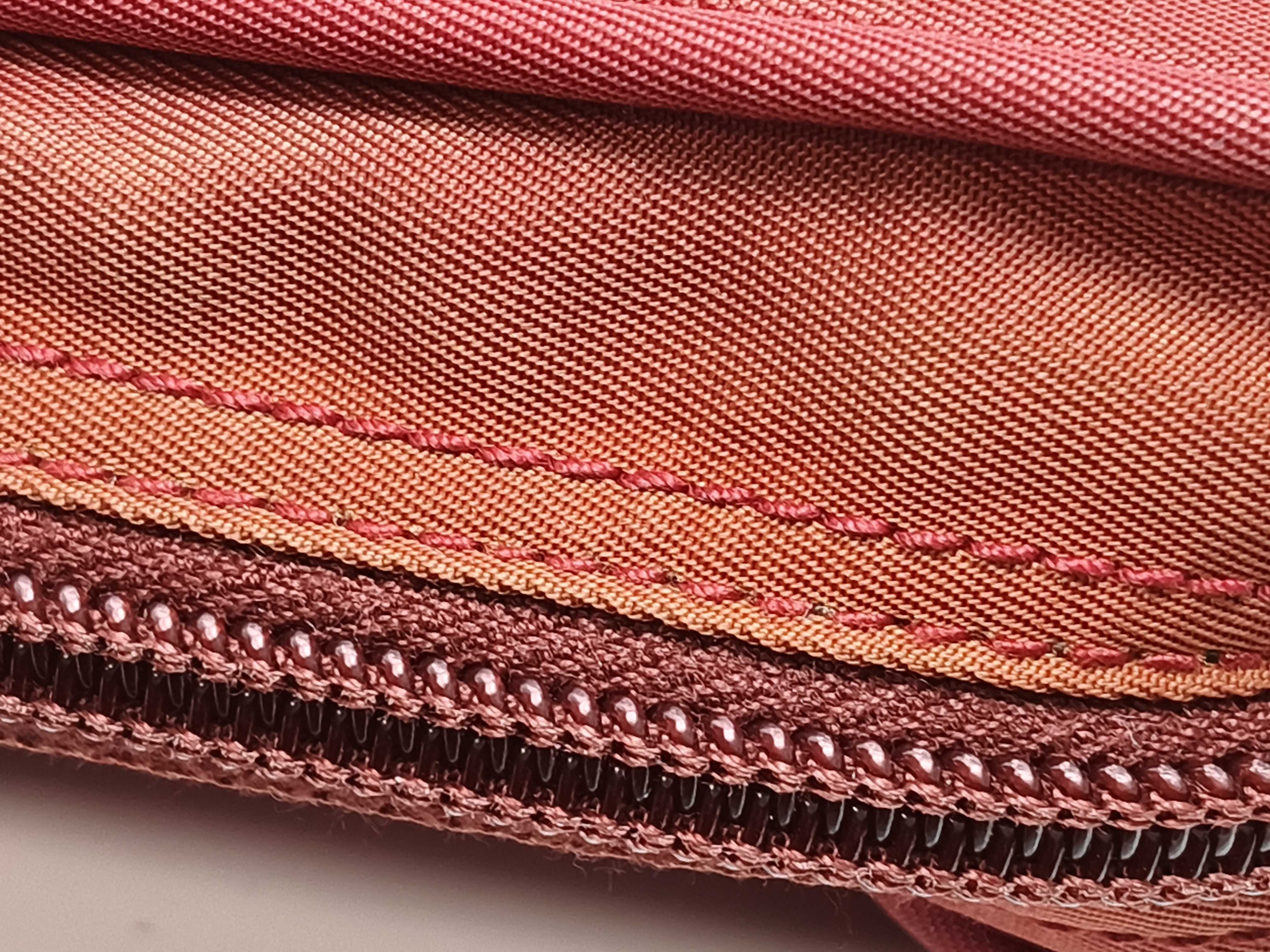 Nylon Shoulder Bag, Wine Red — view 6
