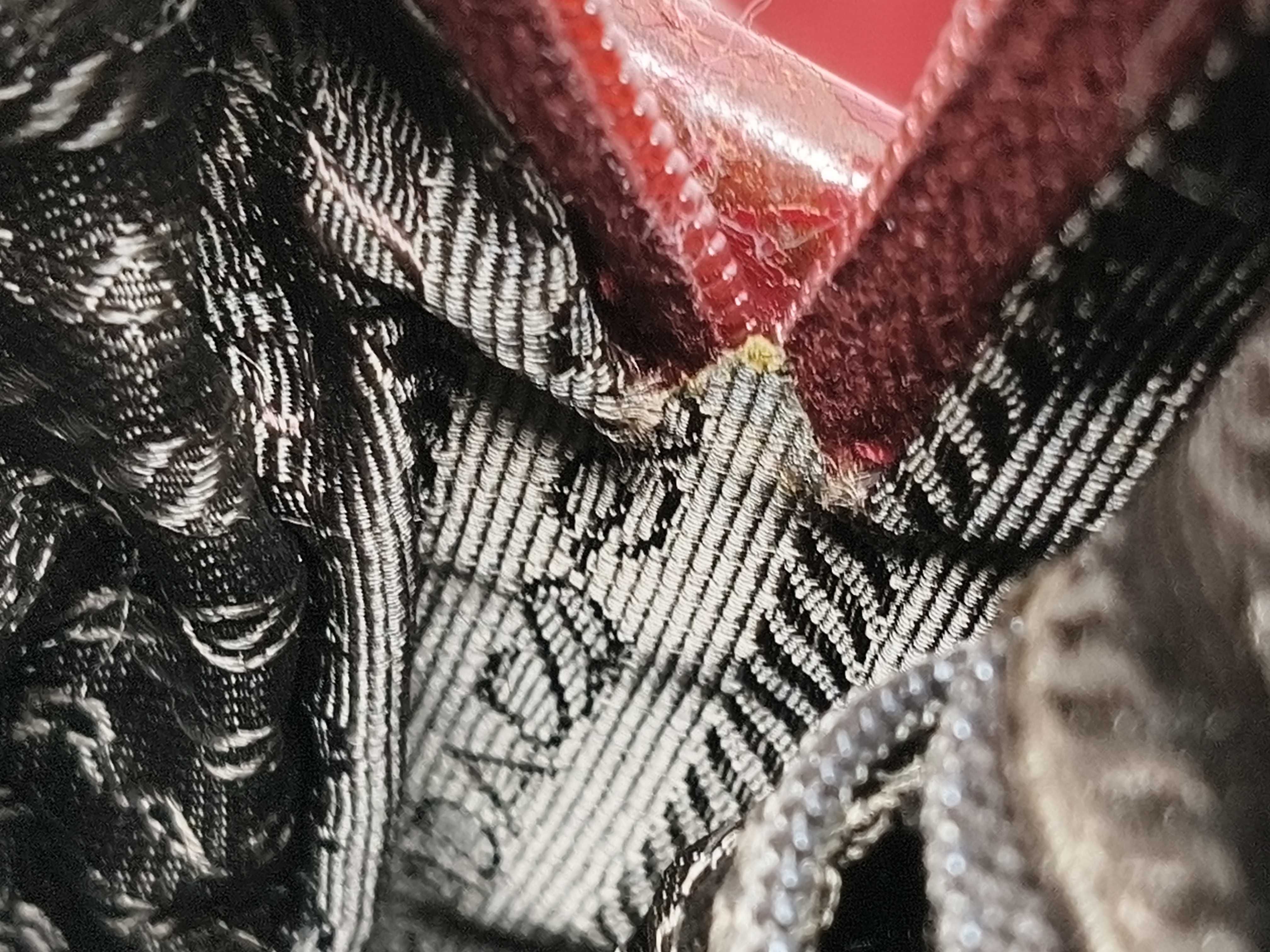 Nylon Shoulder Bag, Wine Red — view 9
