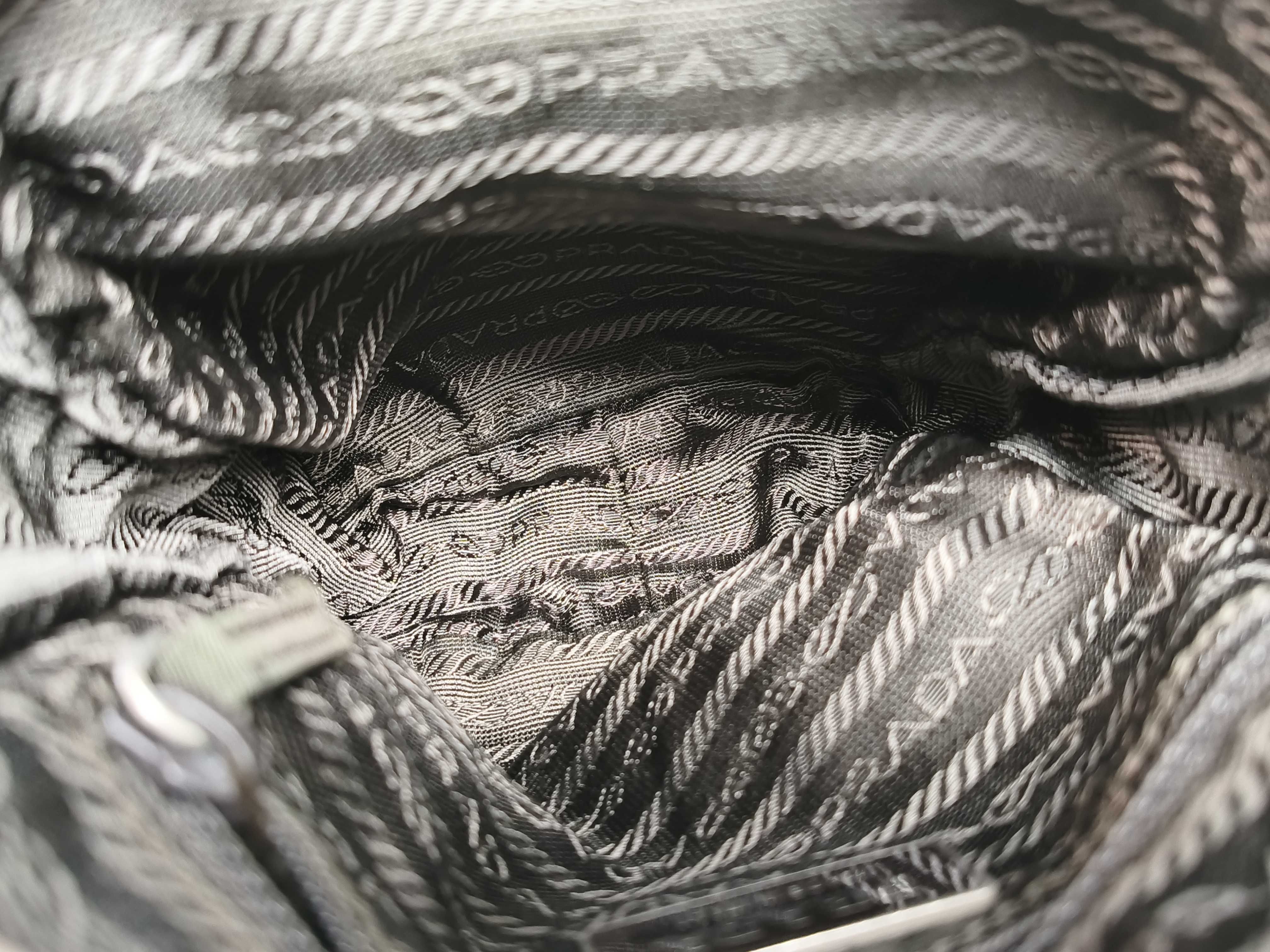 Nylon Shoulder Bag, Wine Red — view 10