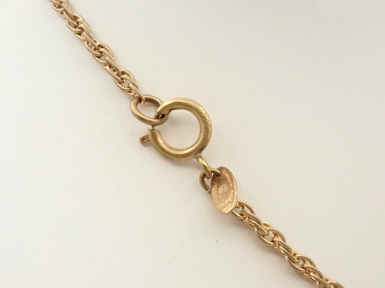 Coco Cambon rhombus gold necklace, chain approximately 42cm — view 2