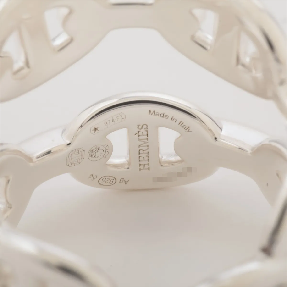 Chaine d'Ancre Enchainée Double 2025 Ring, Size 54, 925 Sterling Silver, 7.8g, 25AB100076, some wear and tarnishing. — view 3