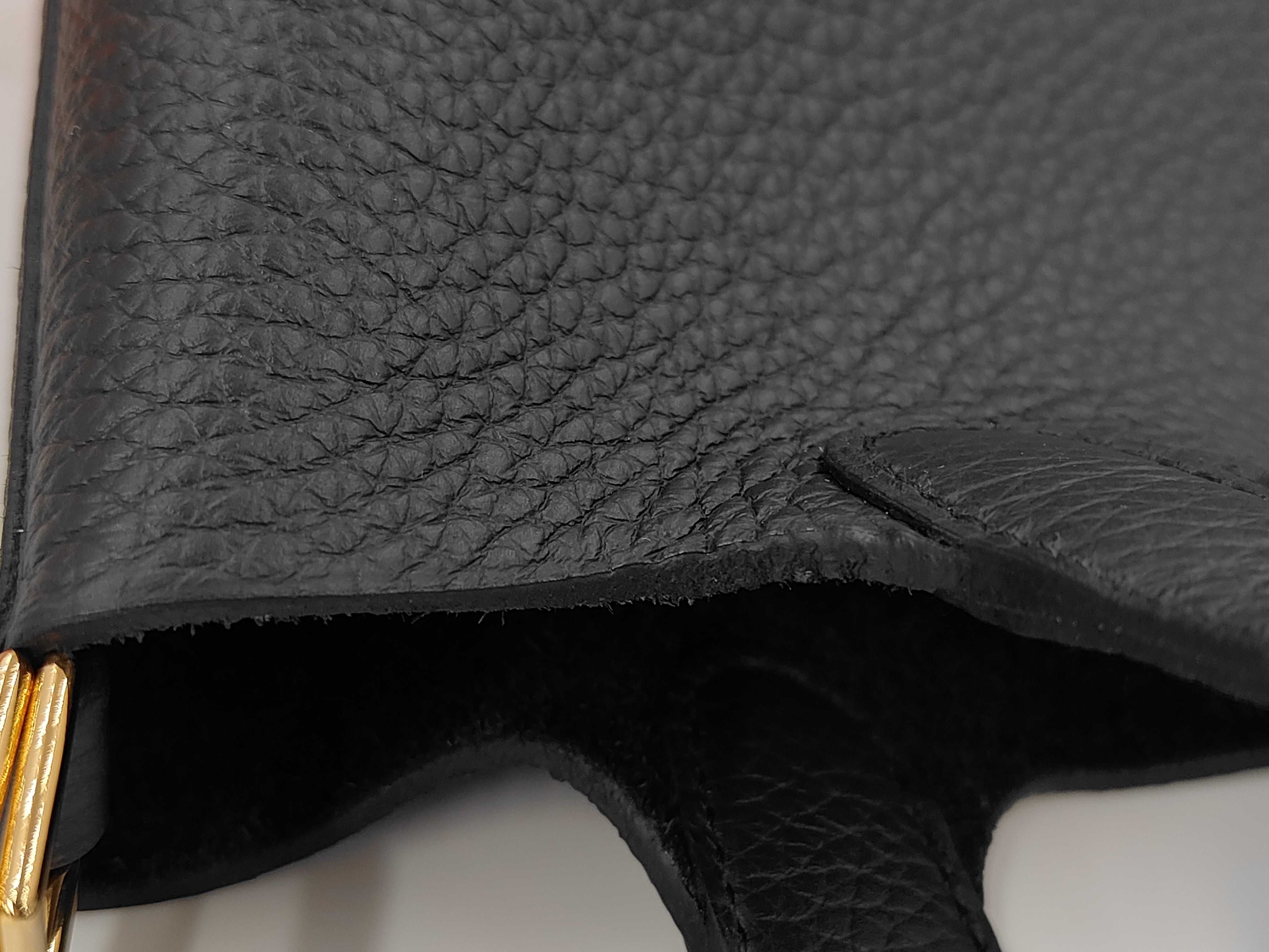 Picotin Lock 18 Black x Taurillon Clemence Leather x Gold Hardware x K Stamp 【KMI010IA】 Handbag — view 13