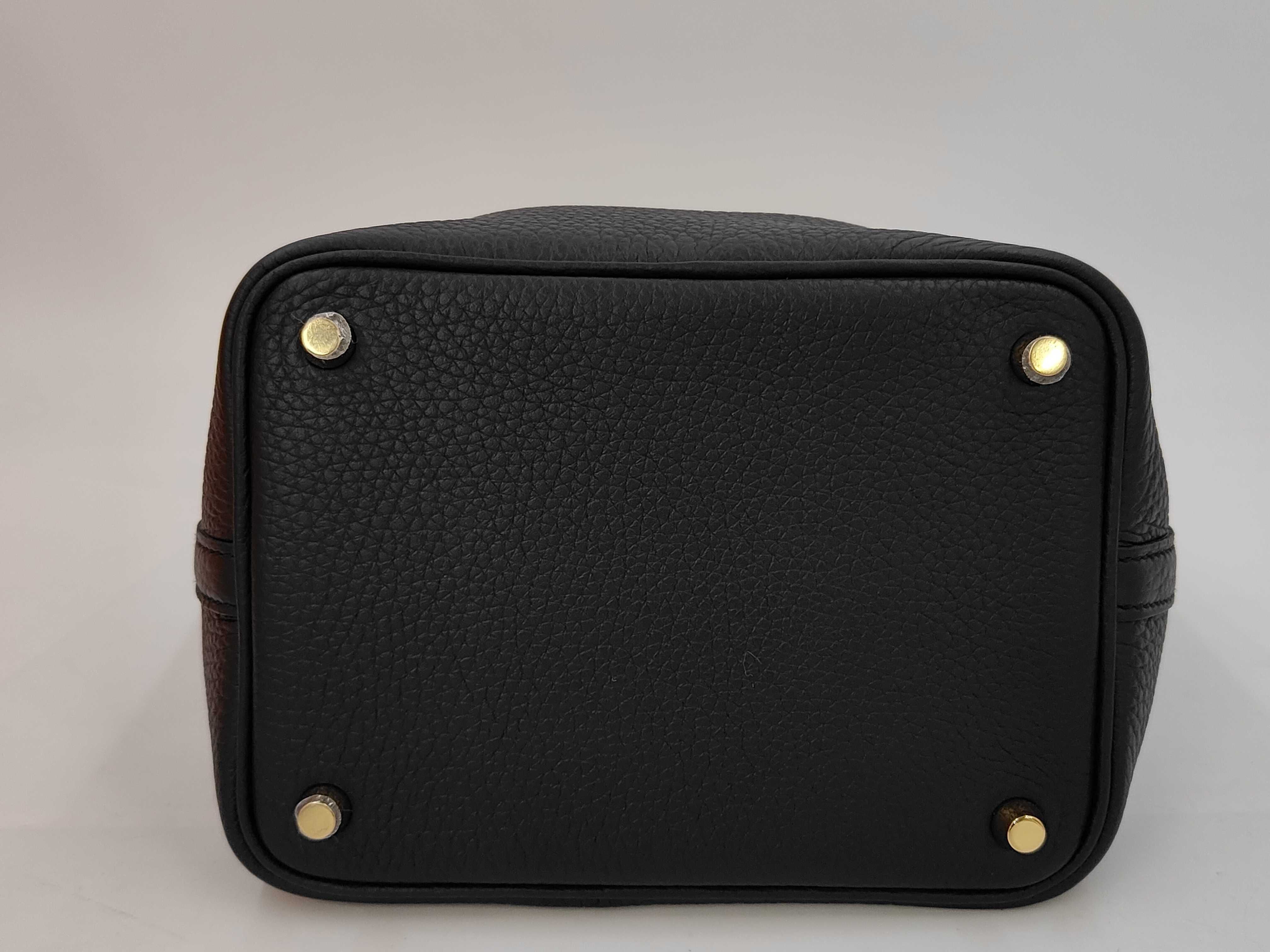 Picotin Lock 18 Black x Taurillon Clemence Leather x Gold Hardware x K Stamp 【KMI010IA】 Handbag — view 4