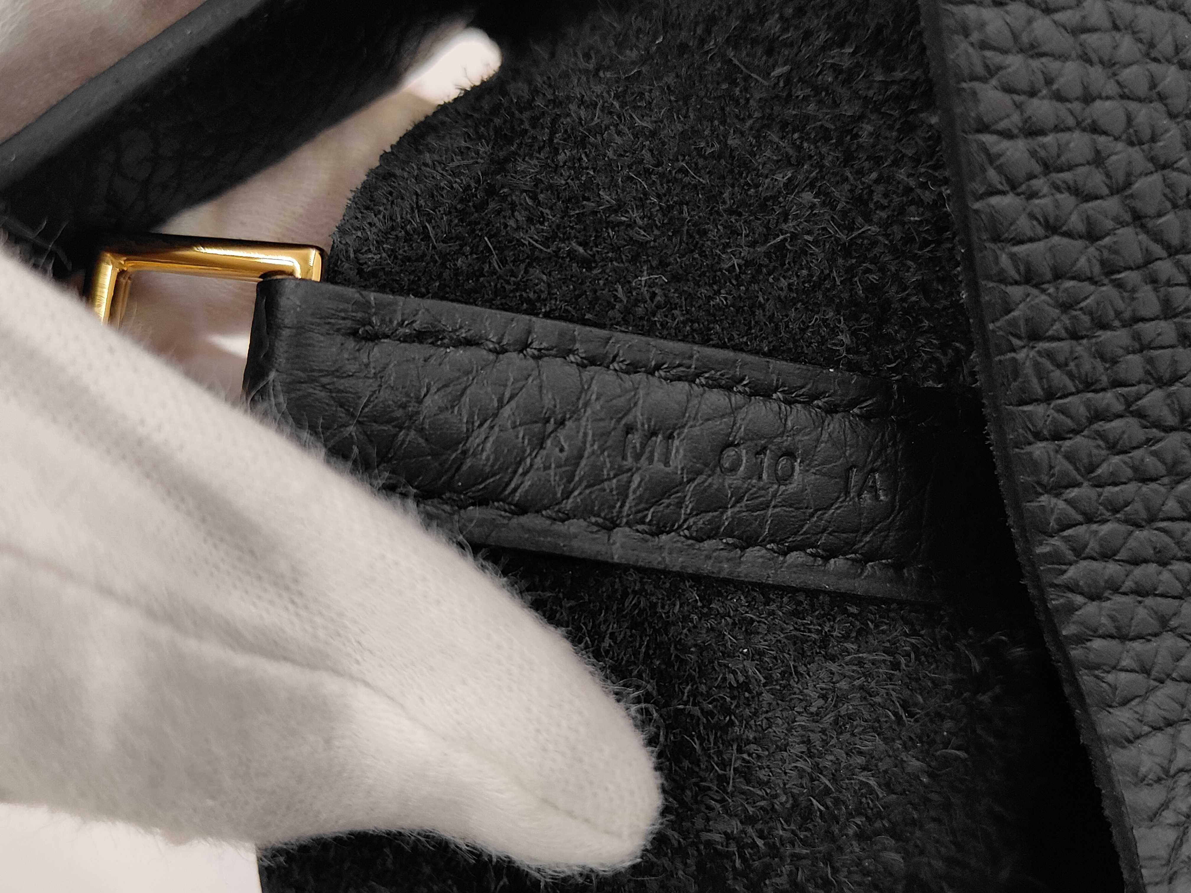 Picotin Lock 18 Black x Taurillon Clemence Leather x Gold Hardware x K Stamp 【KMI010IA】 Handbag — view 10