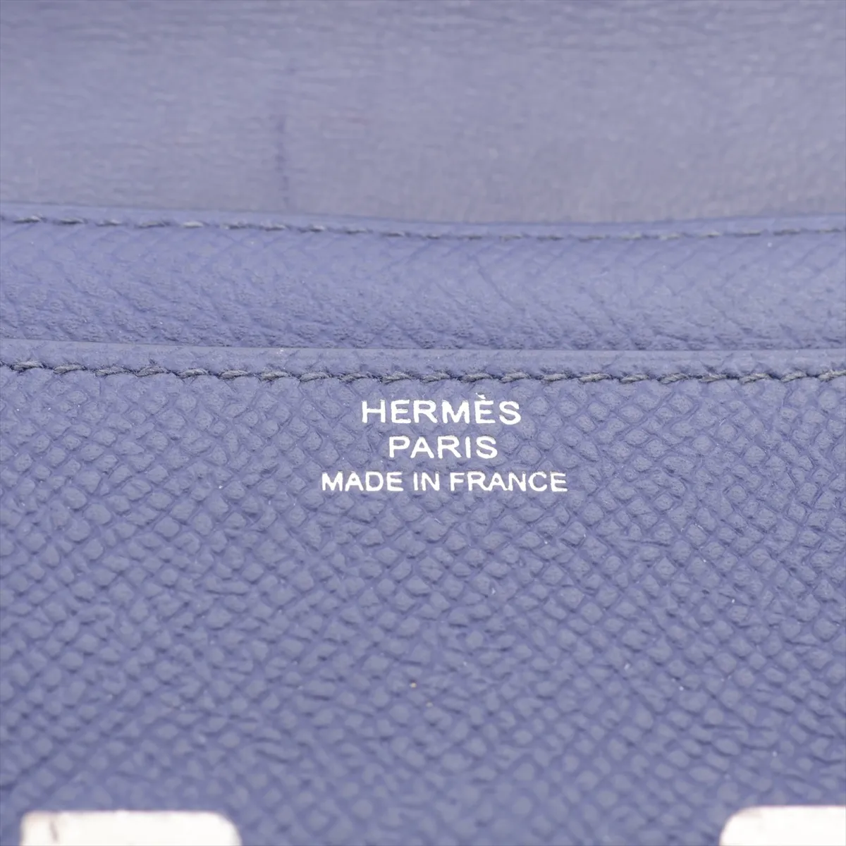 Constance Long Wallet, Veau Epsom Leather, Blue, Silver Hardware, C: 2018 — view 10