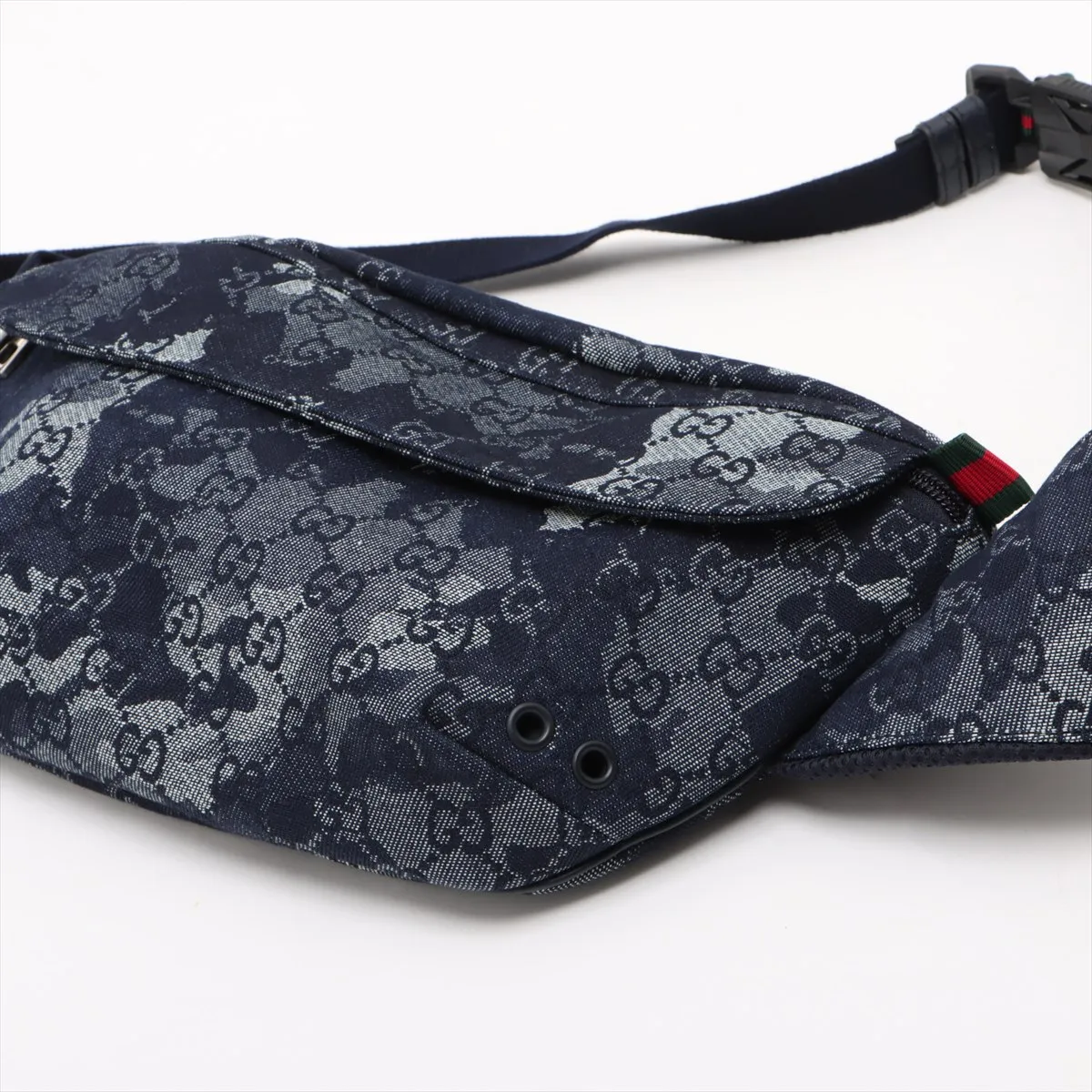 GG Denim Body Bag Blue 851706 — view 3
