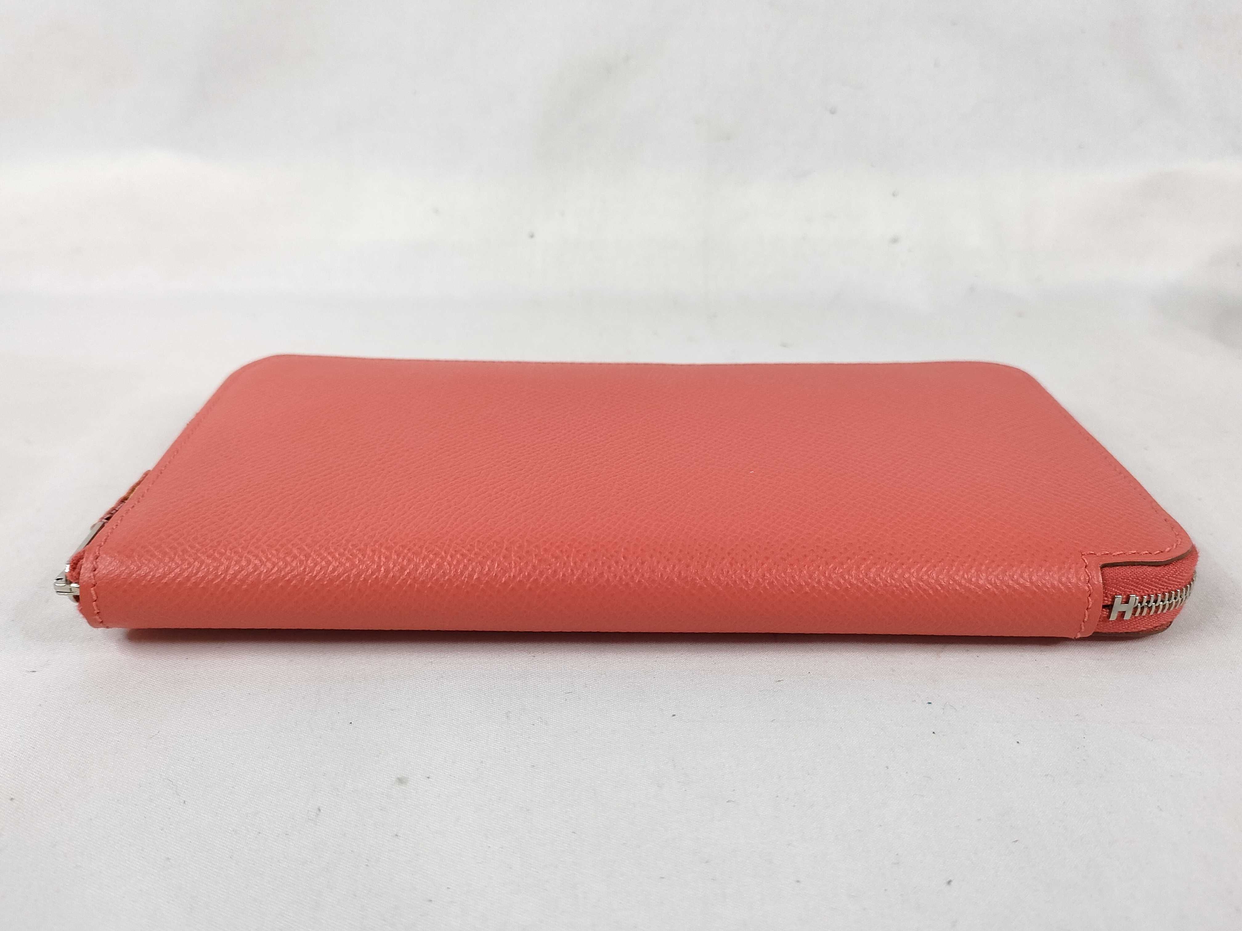 Azap Long Silk In Rose Jaipur Epsom Leather Q Stamp Hermes Unused Wallet — view 4