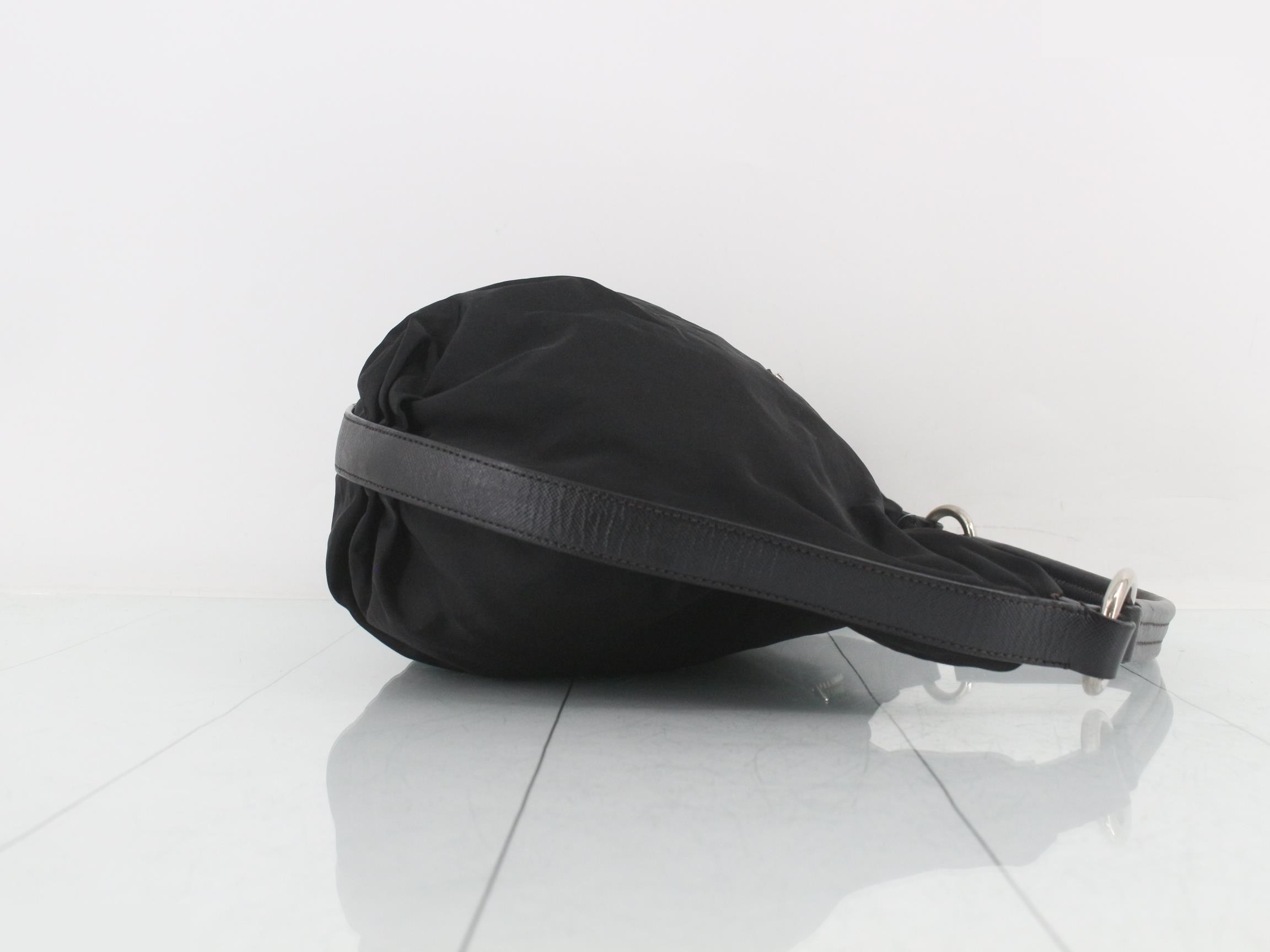 Saffiano Tessuto Nylon One-Shoulder Bag — view 3