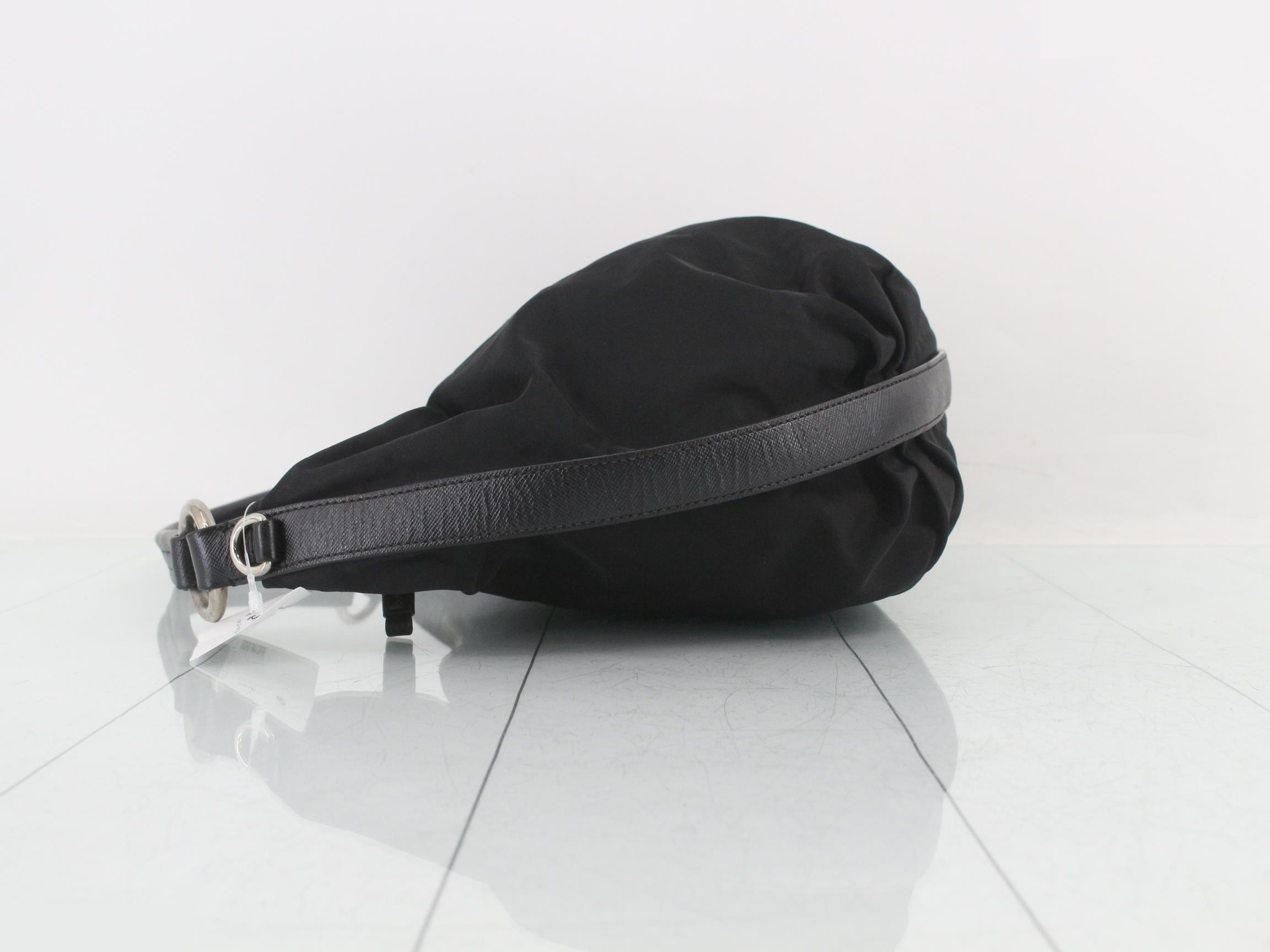 Saffiano Tessuto Nylon One-Shoulder Bag — view 4
