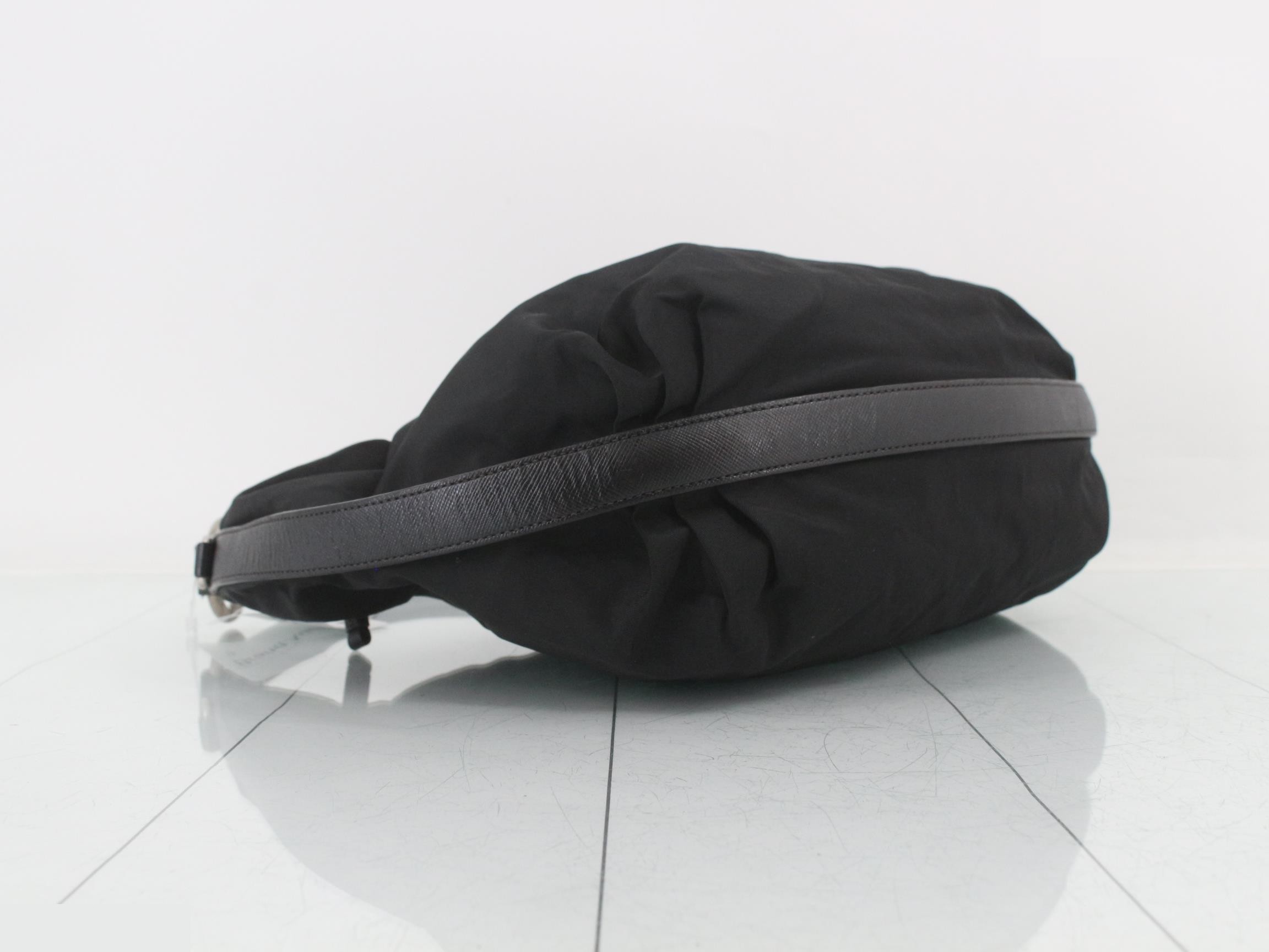 Saffiano Tessuto Nylon One-Shoulder Bag — view 5