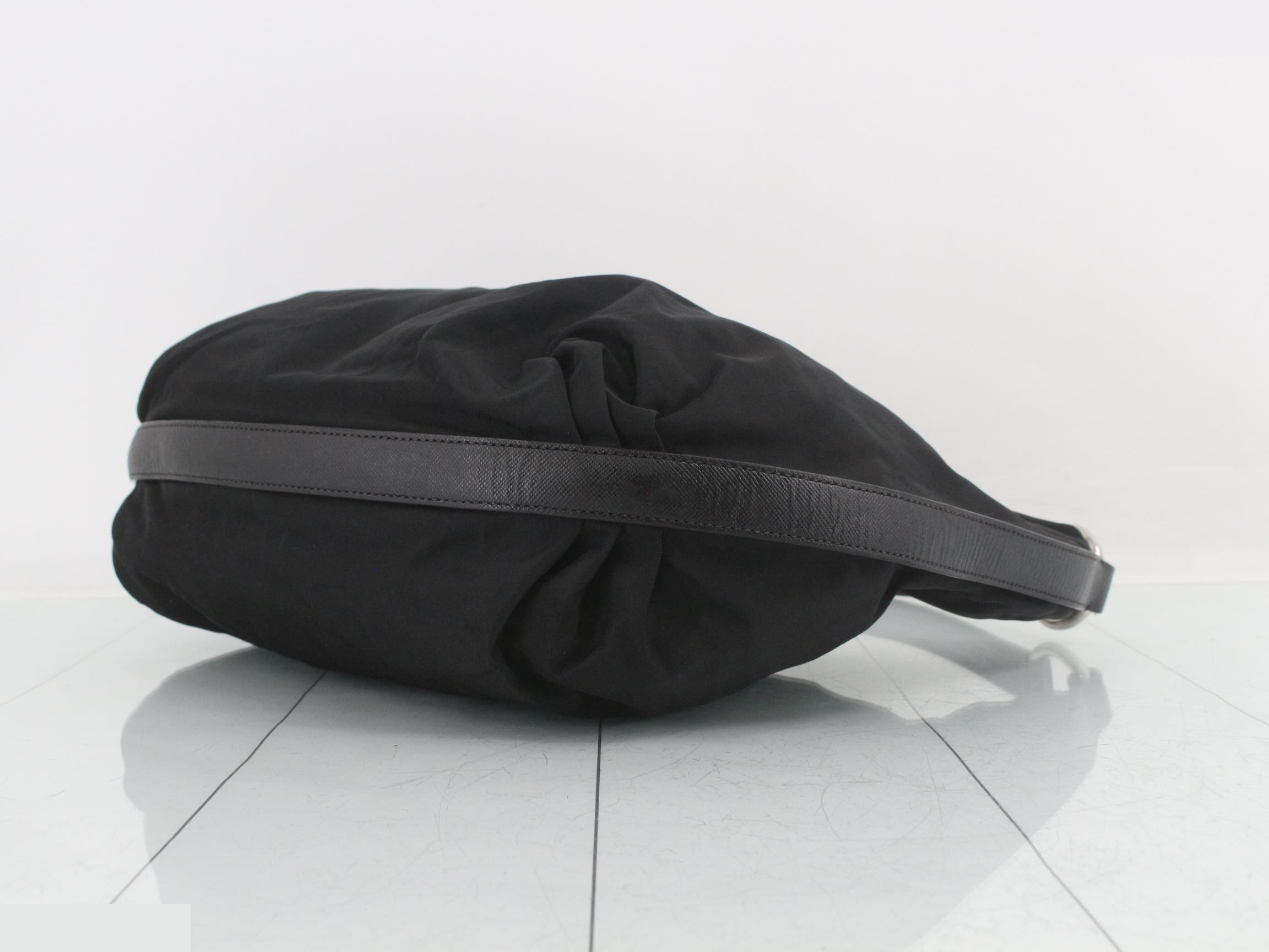 Saffiano Tessuto Nylon One-Shoulder Bag — view 6