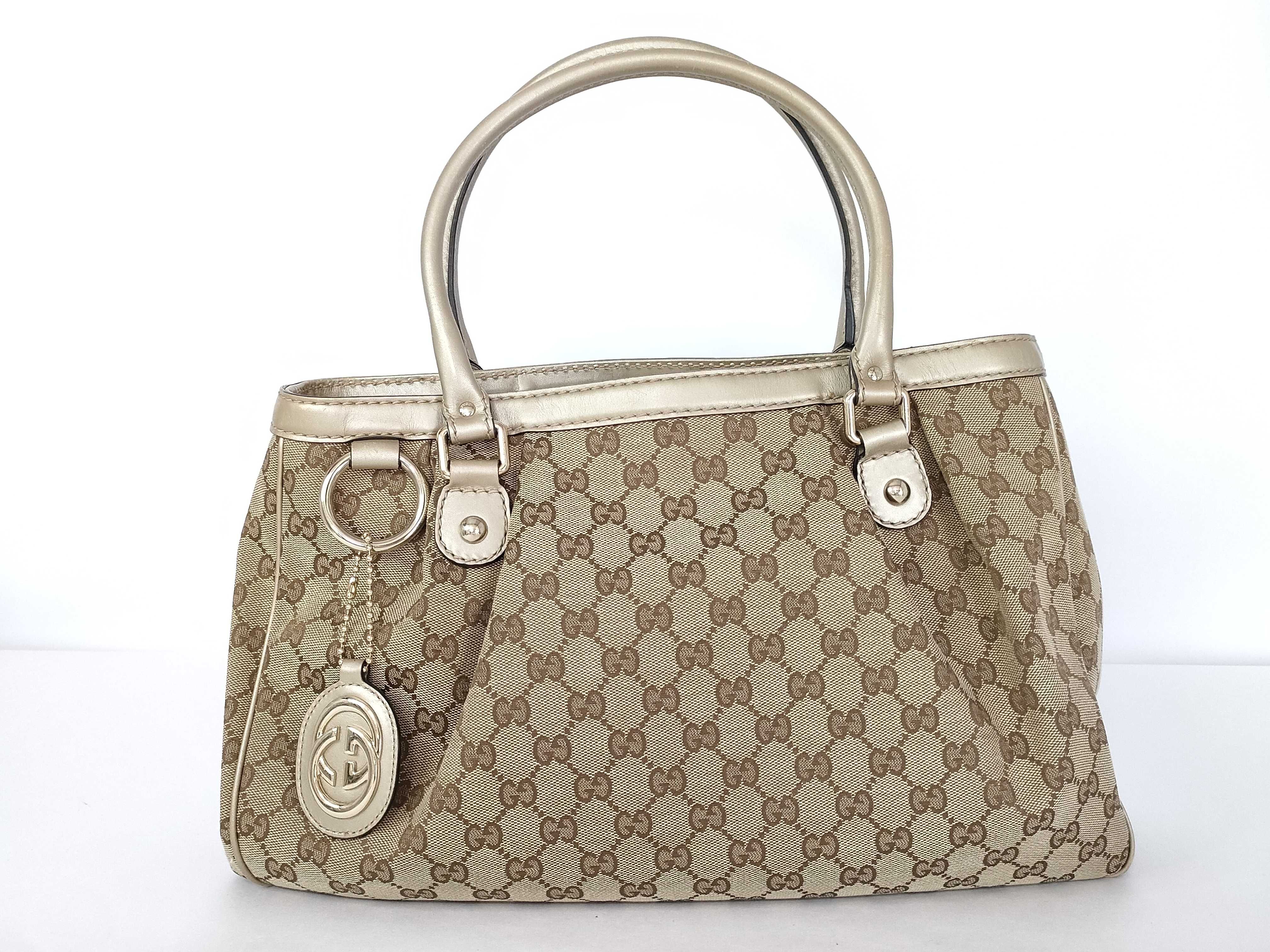 GG Canvas Handbag Tote Bag Sukey GG Canvas Tote Bag