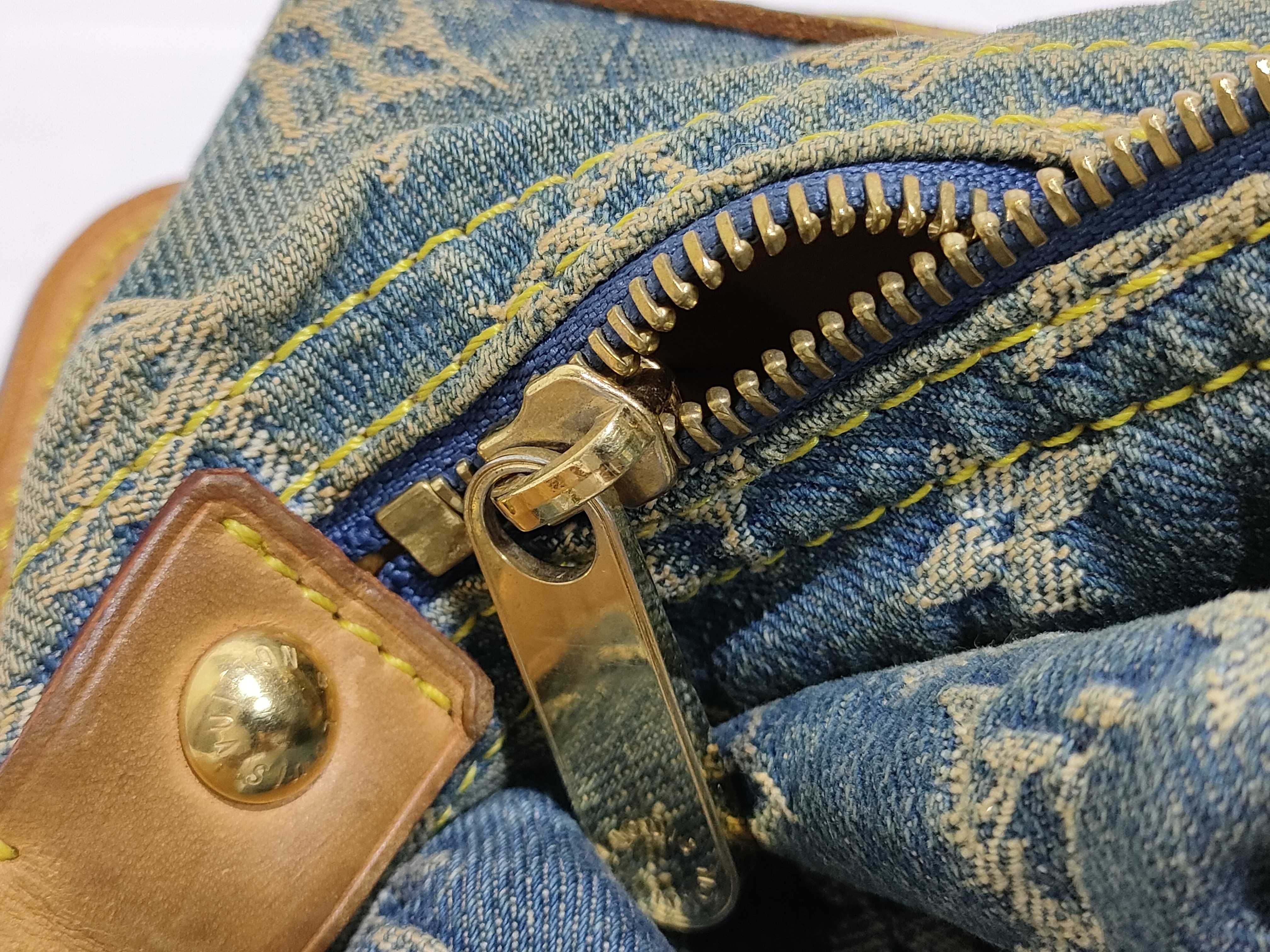 Monogram Denim Louis Vuitton Monogram Denim LV Baggy PM Shoulder Bag — view 13