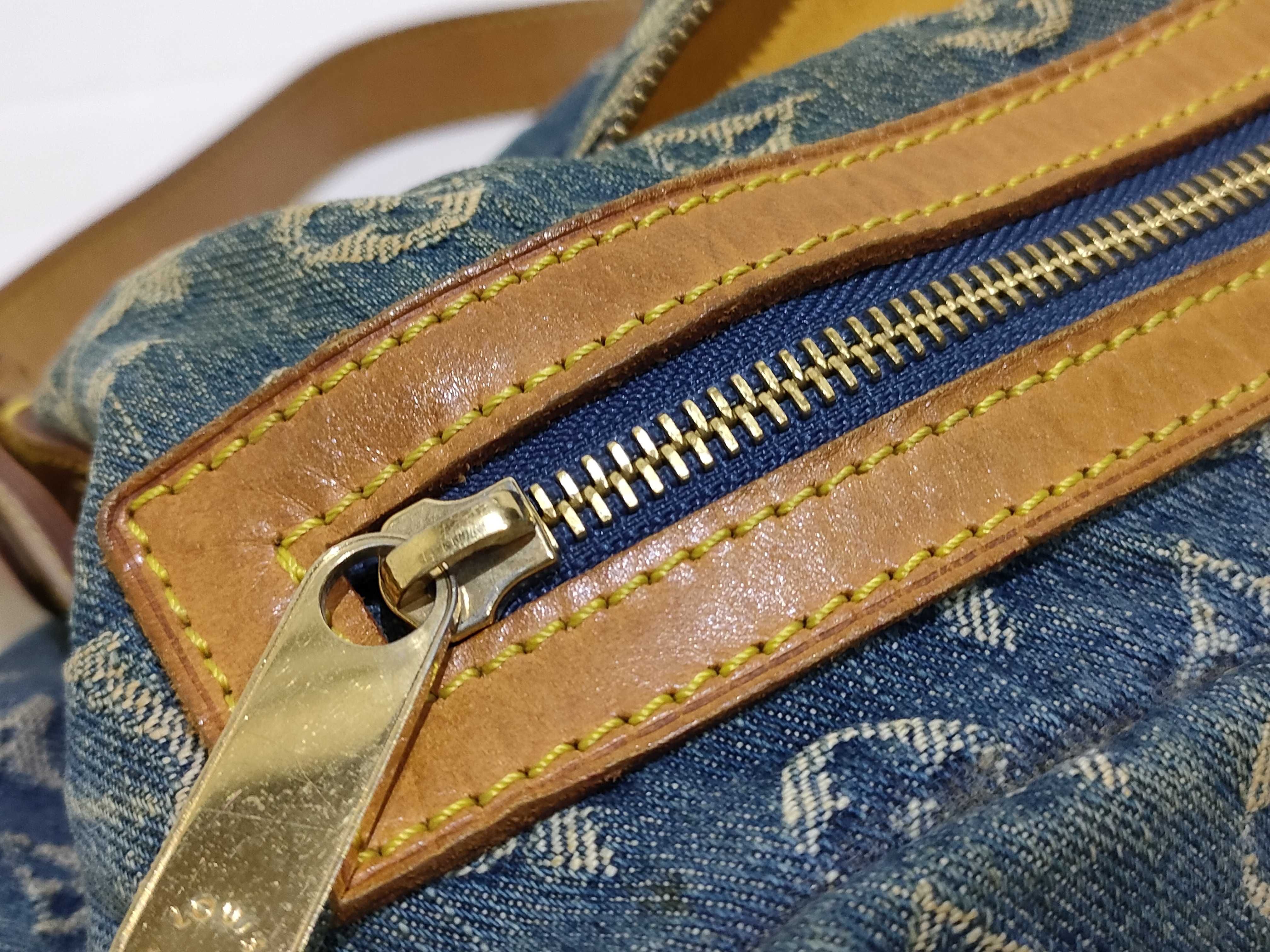 Monogram Denim Louis Vuitton Monogram Denim LV Baggy PM Shoulder Bag — view 15