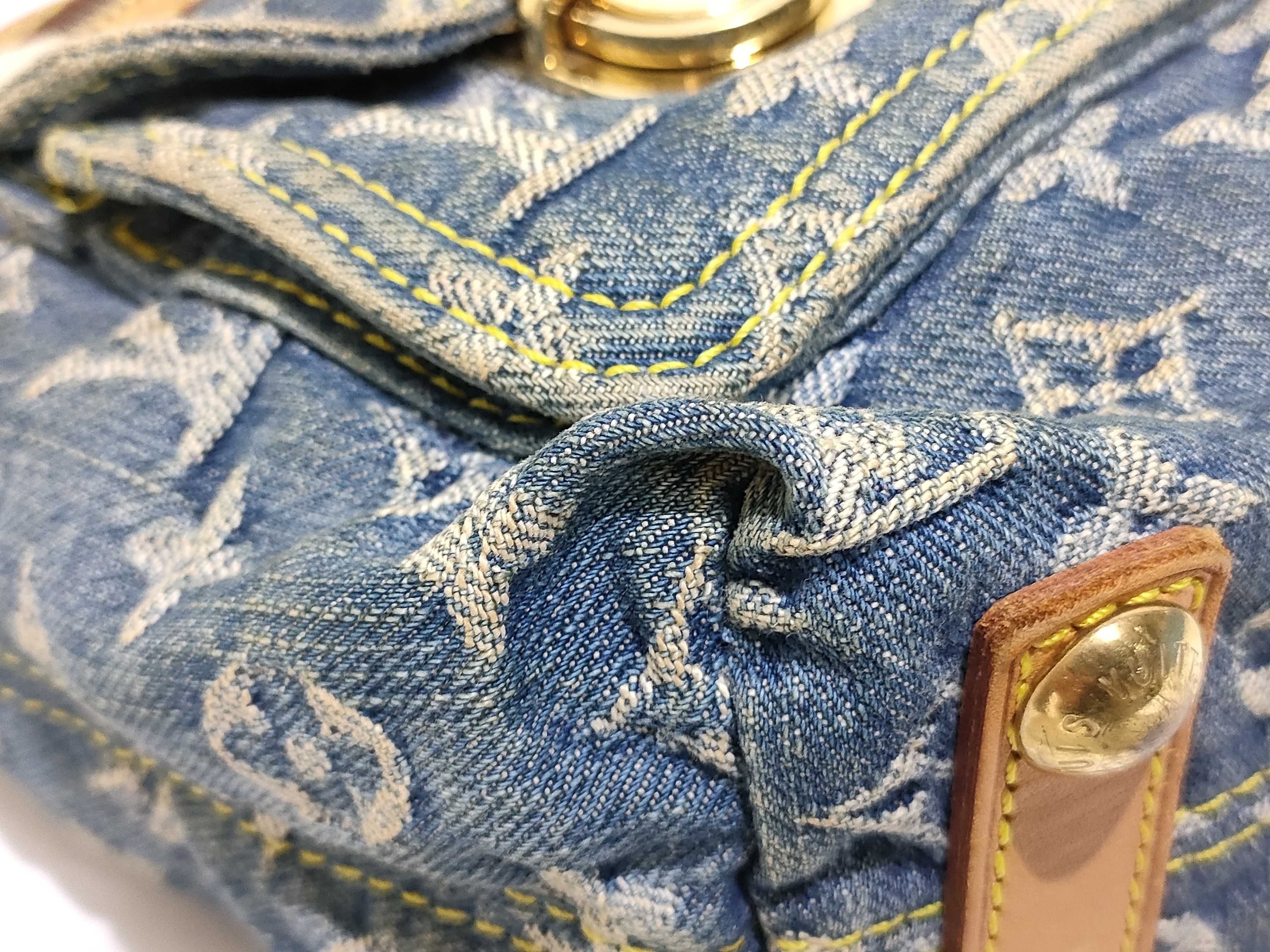 Monogram Denim Louis Vuitton Monogram Denim LV Baggy PM Shoulder Bag — view 6