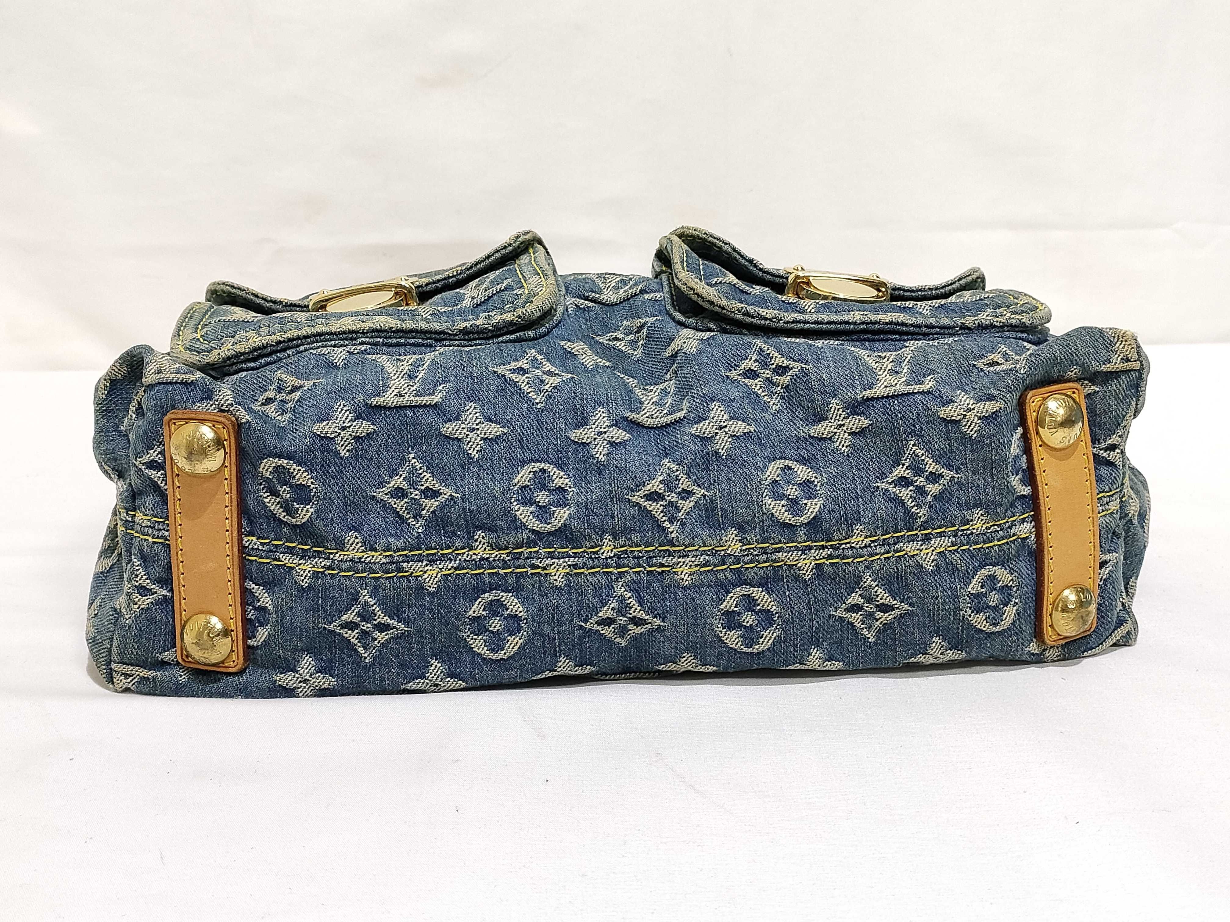 Monogram Denim Louis Vuitton Monogram Denim LV Baggy PM Shoulder Bag — view 7