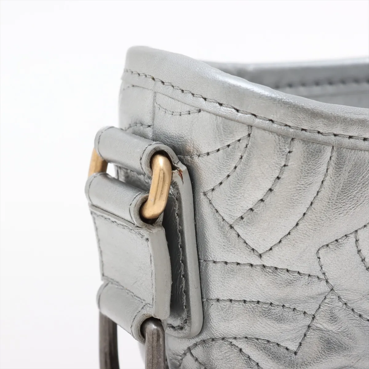 Gabriel de Chanel leather shoulder bag silver gold x silver hardware 28130483 28th series — view 13