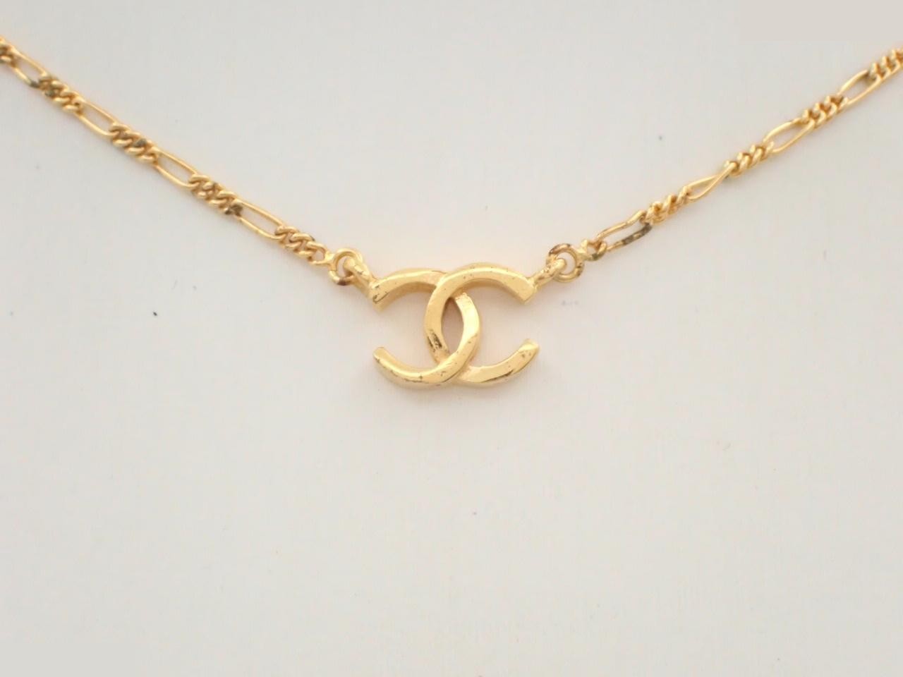 Coco Mark Necklace, Gold Color, Neck Circumference Approx. 38cm