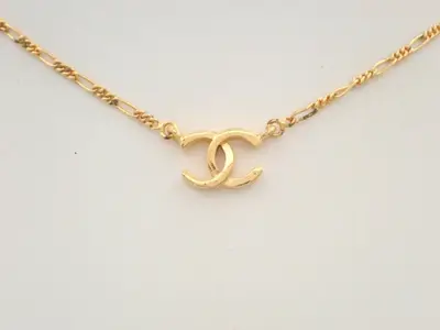 Coco Mark Necklace, Gold Color, Neck Circumference Approx. 38cm