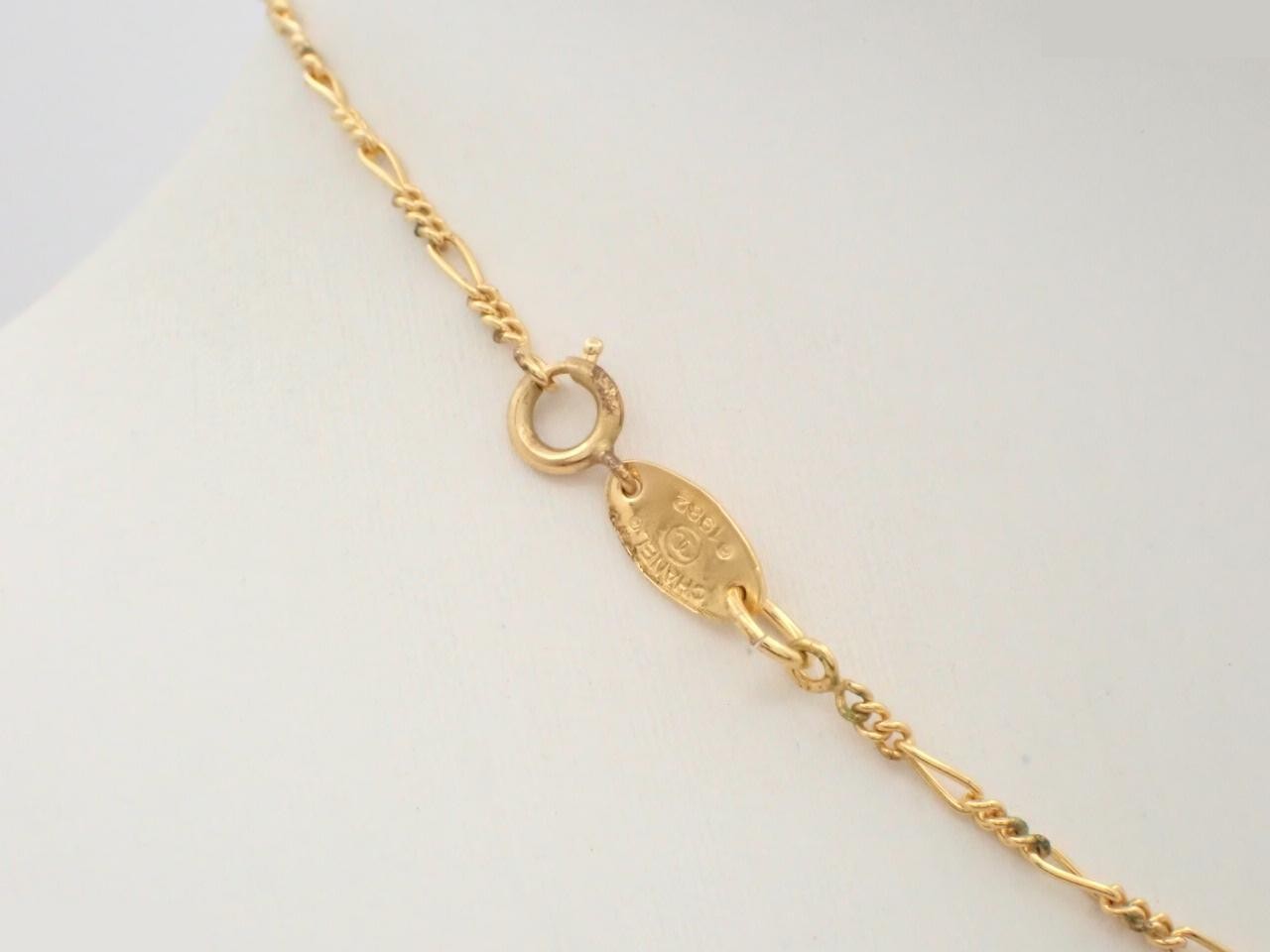 Coco Mark Necklace, Gold Color, Neck Circumference Approx. 38cm — view 2