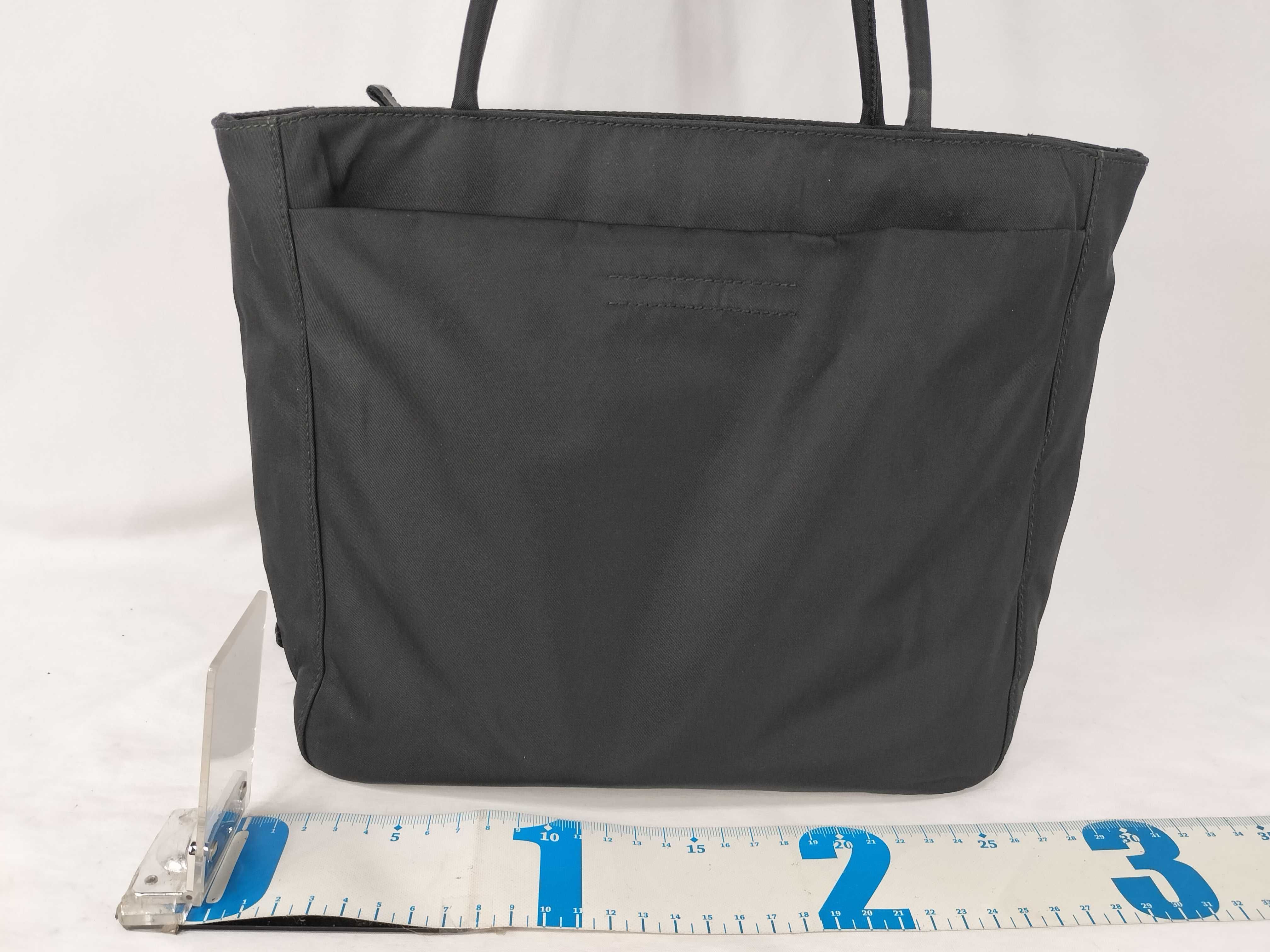 nylon tote bag black tote bag — view 2