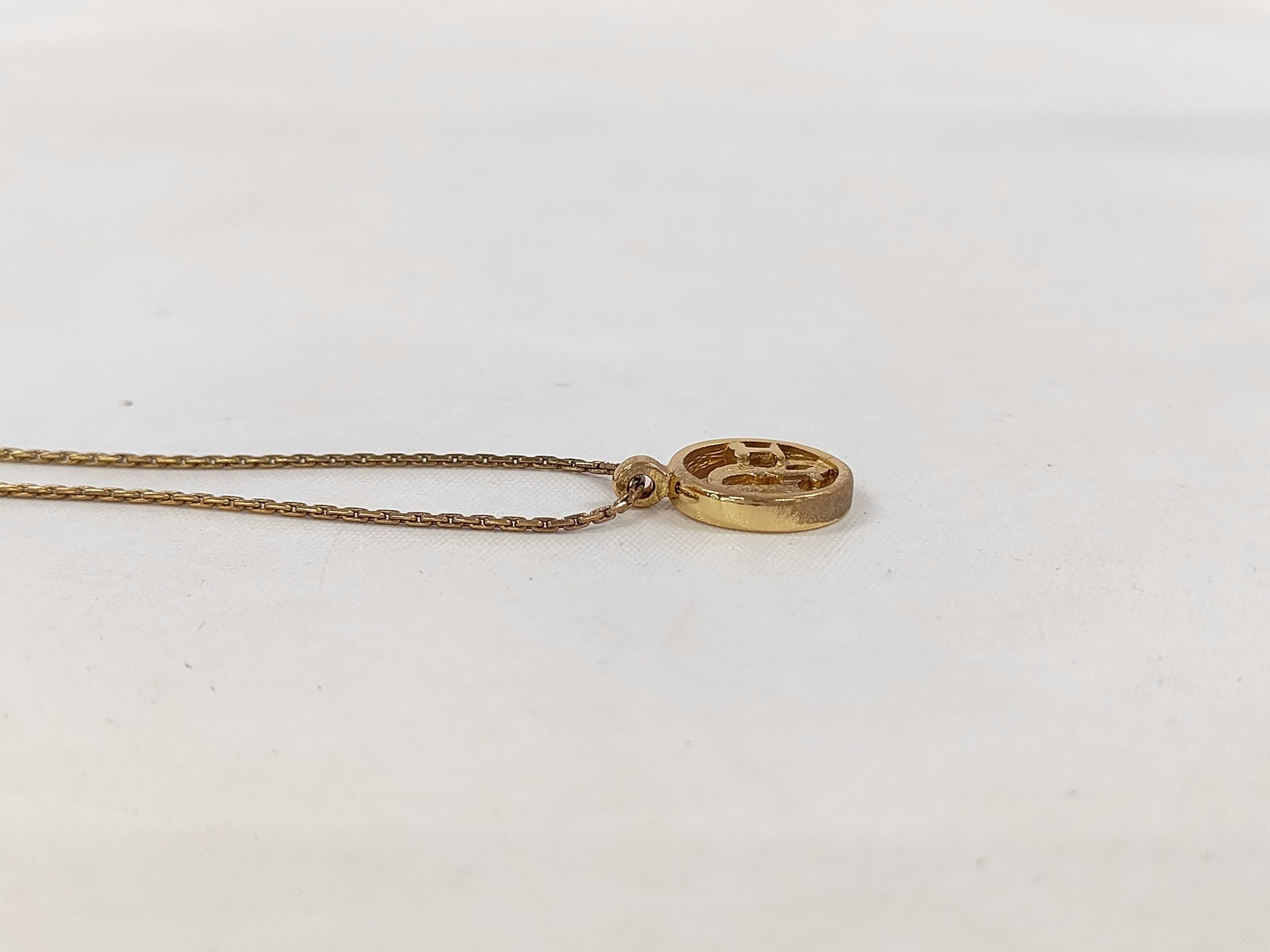 round logo necklace — view 3