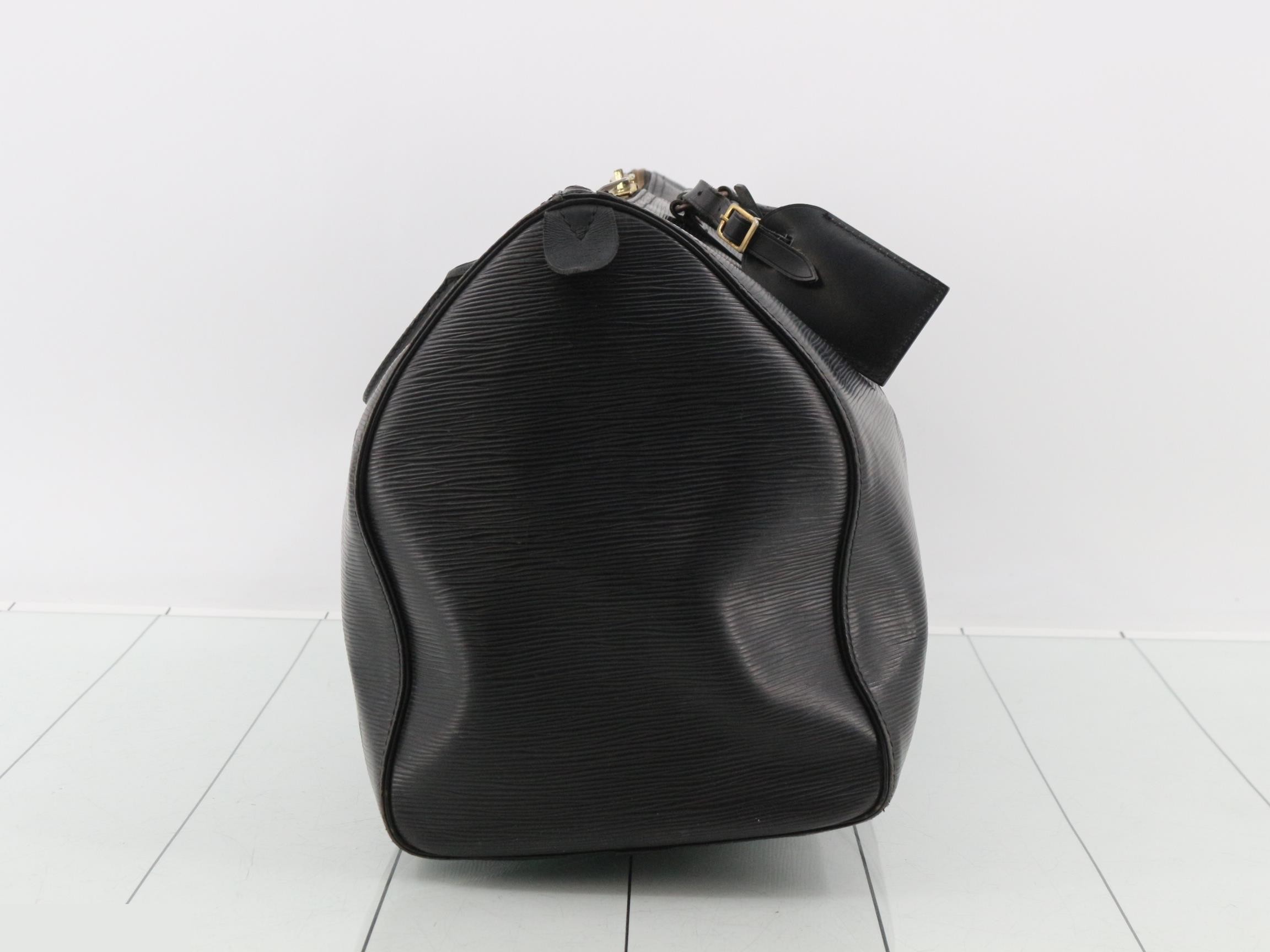 Keepall 45 Noir VI 1911 with Poigne name tag — view 4