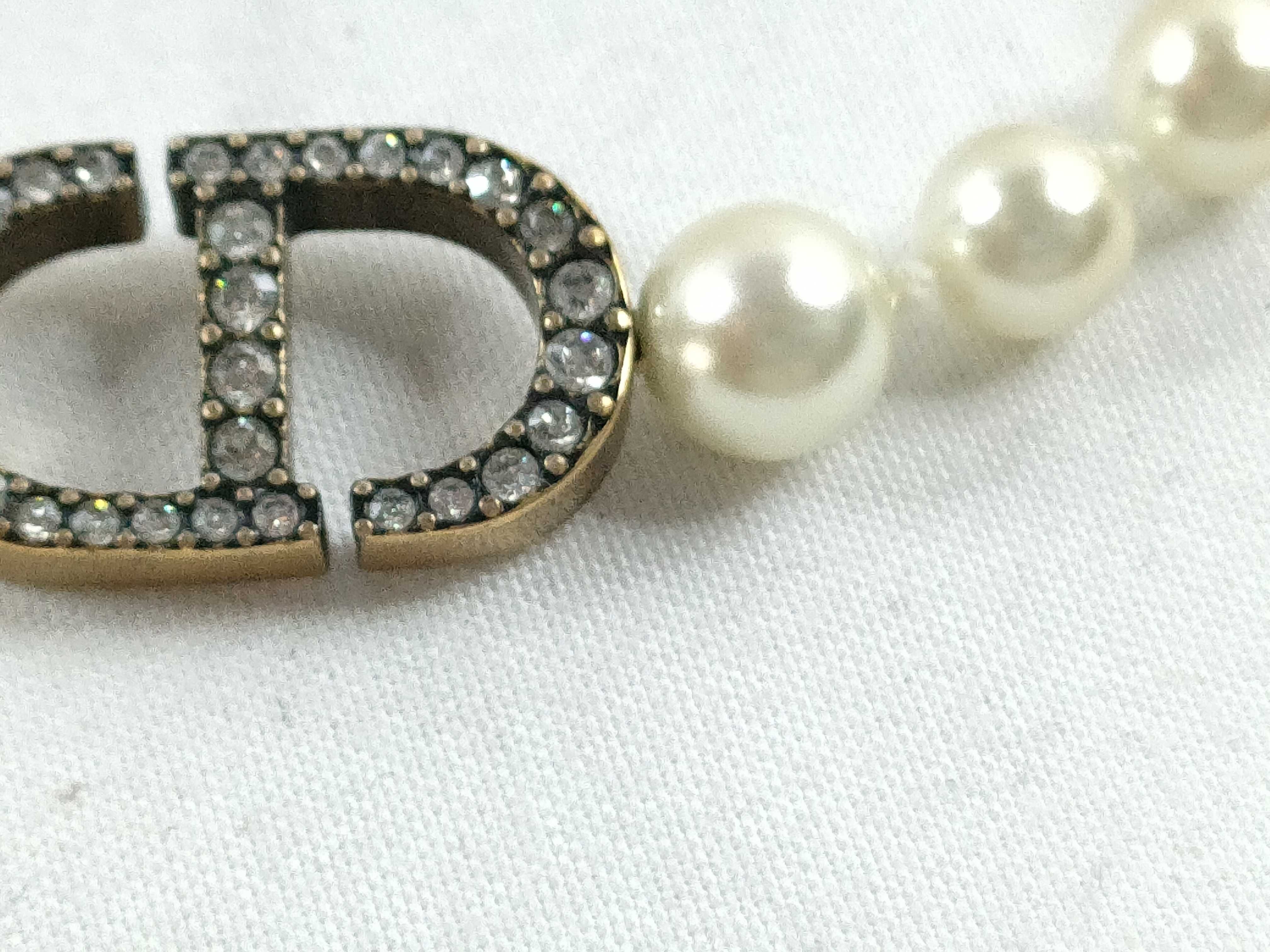 CD Logo Pearl Bracelet Bracelet/Bangle — view 5