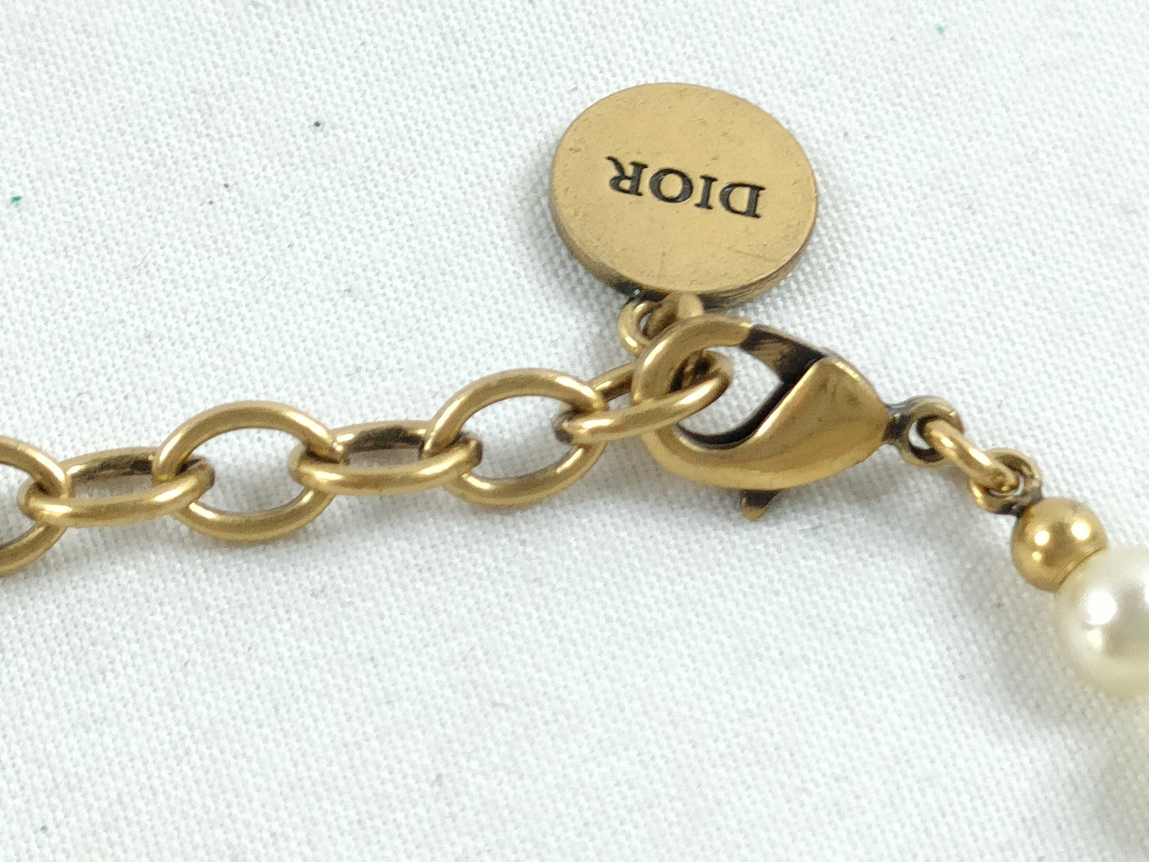 CD Logo Pearl Bracelet Bracelet/Bangle — view 6
