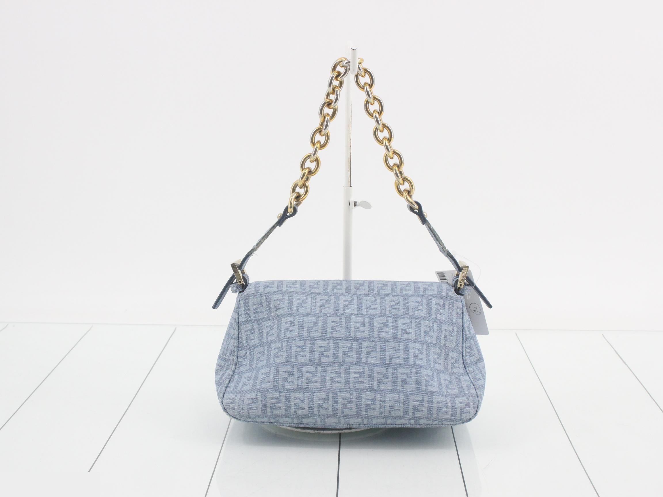 Mamma Baguette Denim One-Shoulder Bag — view 2