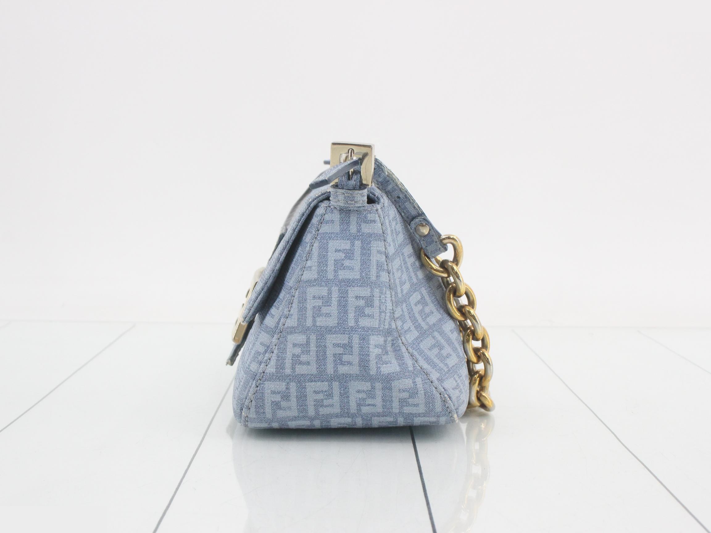 Mamma Baguette Denim One-Shoulder Bag — view 3