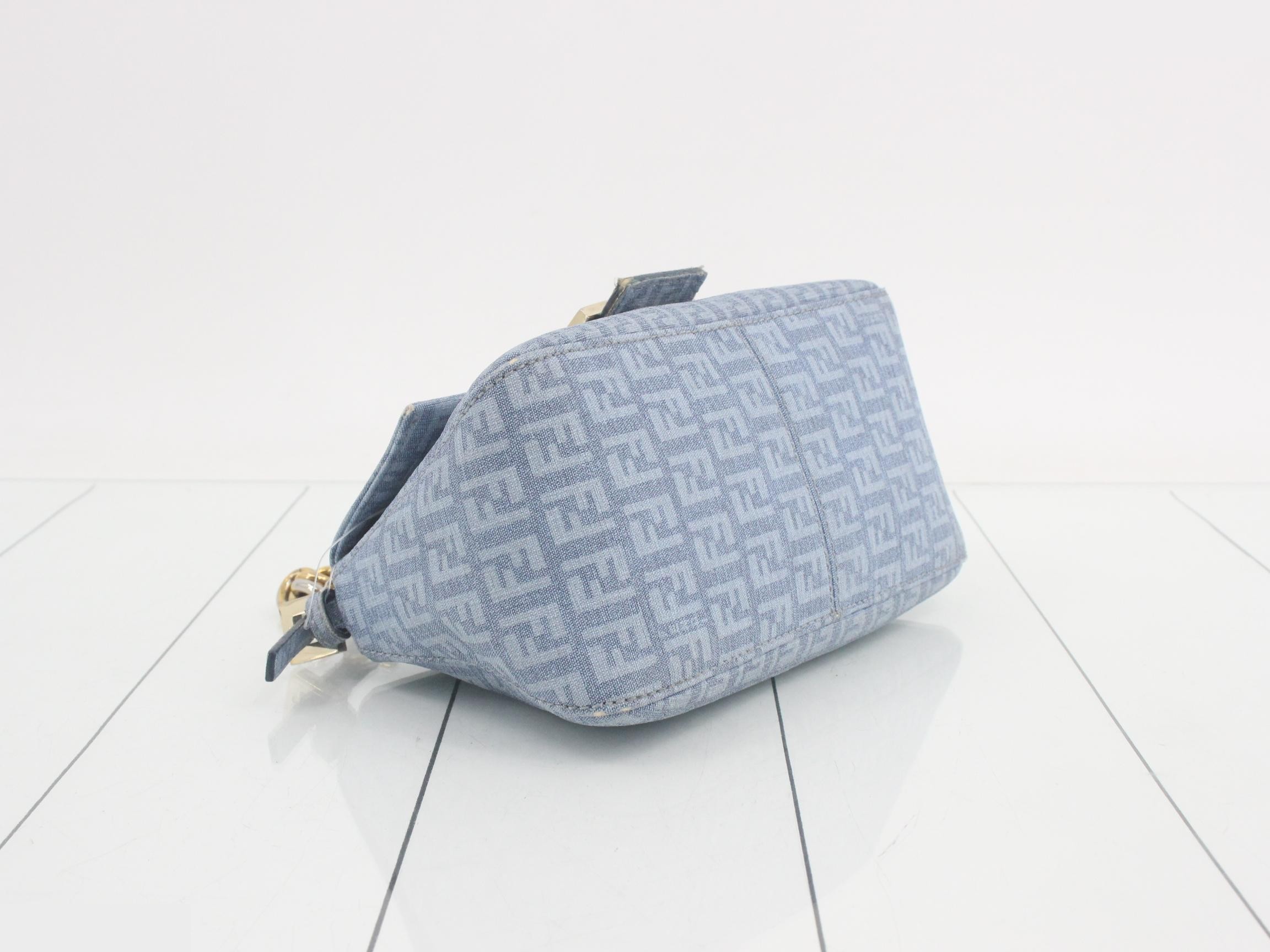 Mamma Baguette Denim One-Shoulder Bag — view 5