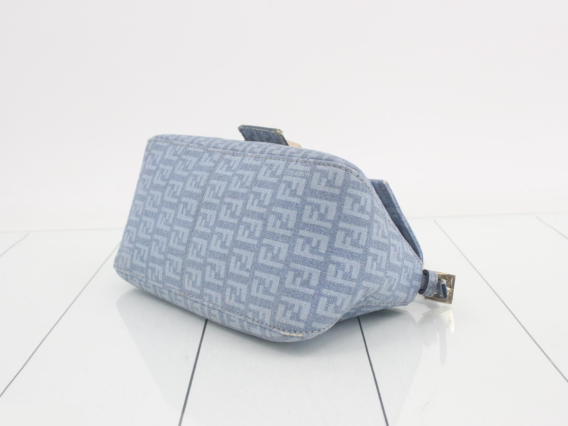 Mamma Baguette Denim One-Shoulder Bag — view 6