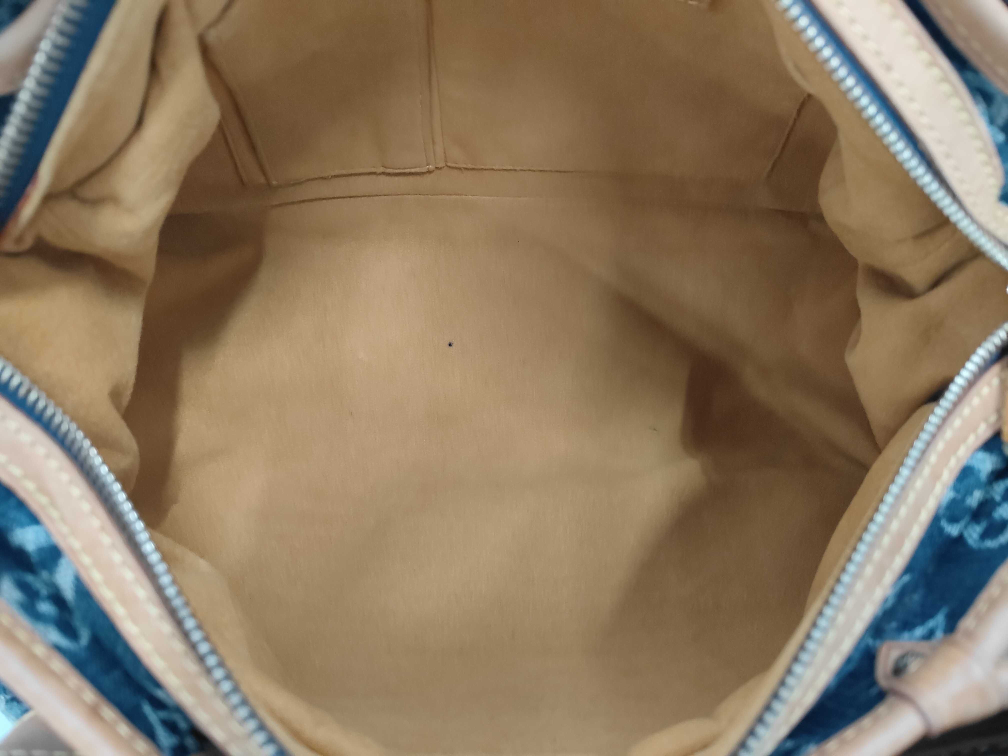 LV Vuitton Porte Raye Denim Shoulder Bag — view 8