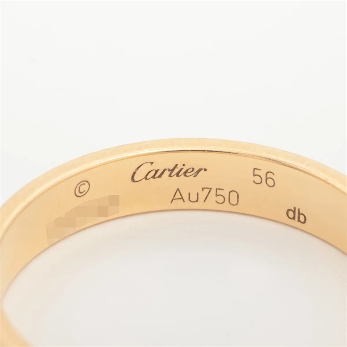 Mini Love Ring 750 (Yellow Gold) 3.4g Size 56 DON753 — view 3