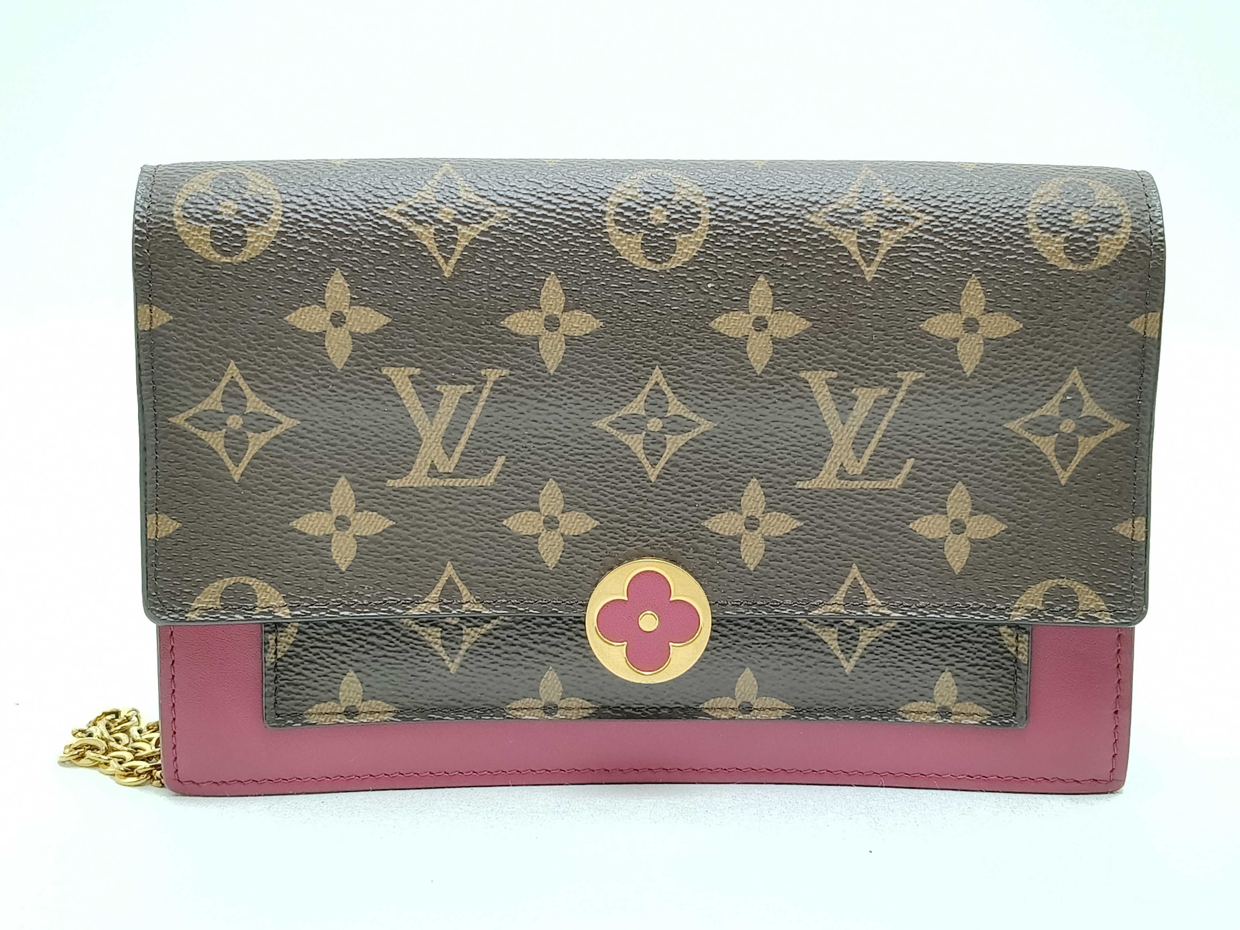 Monogram Louis Vuitton M69578 Portefeuille Flor Chain Shoulder Bag