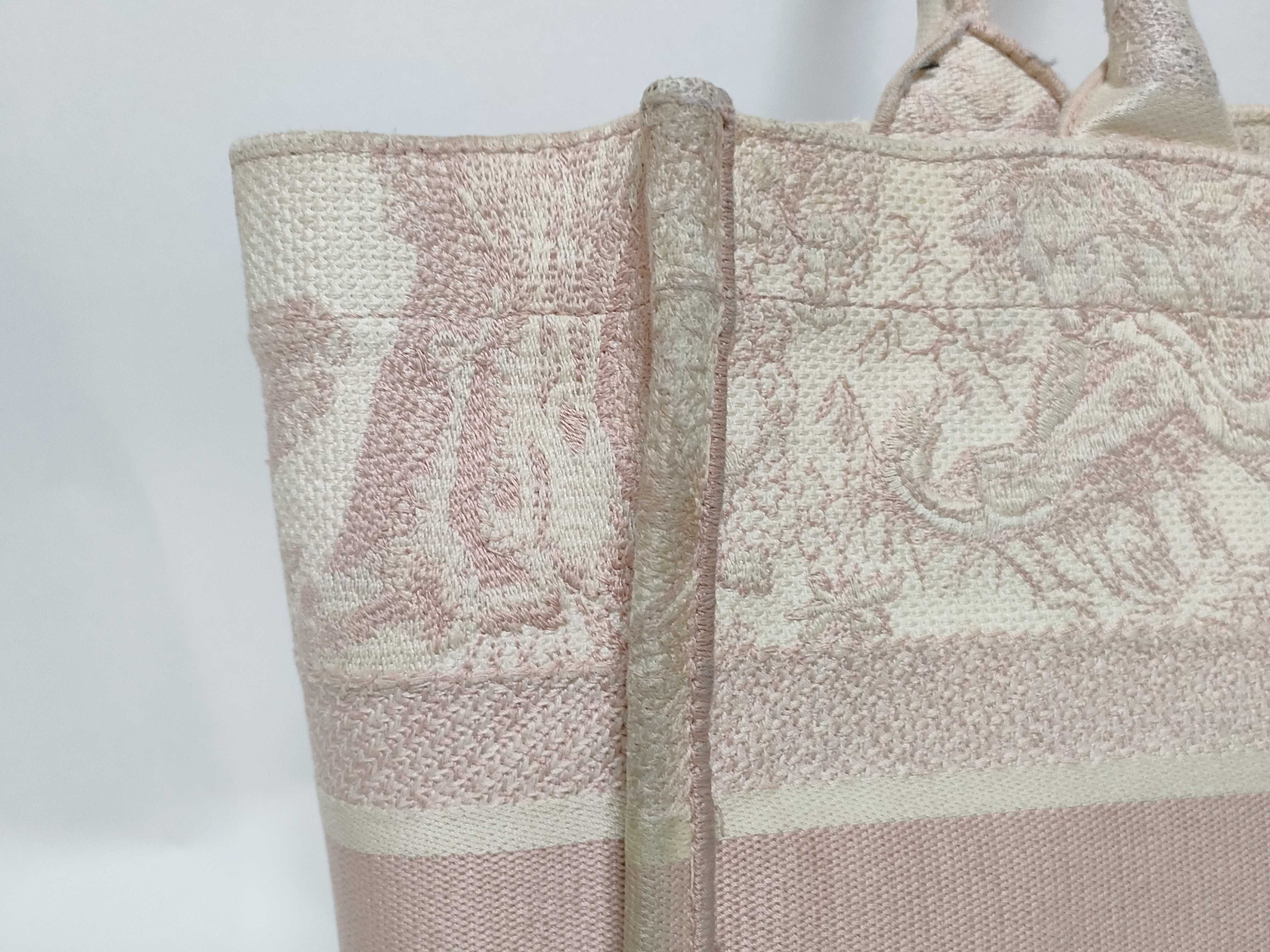 Book Tote Medium Canvas Tote Bag Pink Tote Bag — view 14