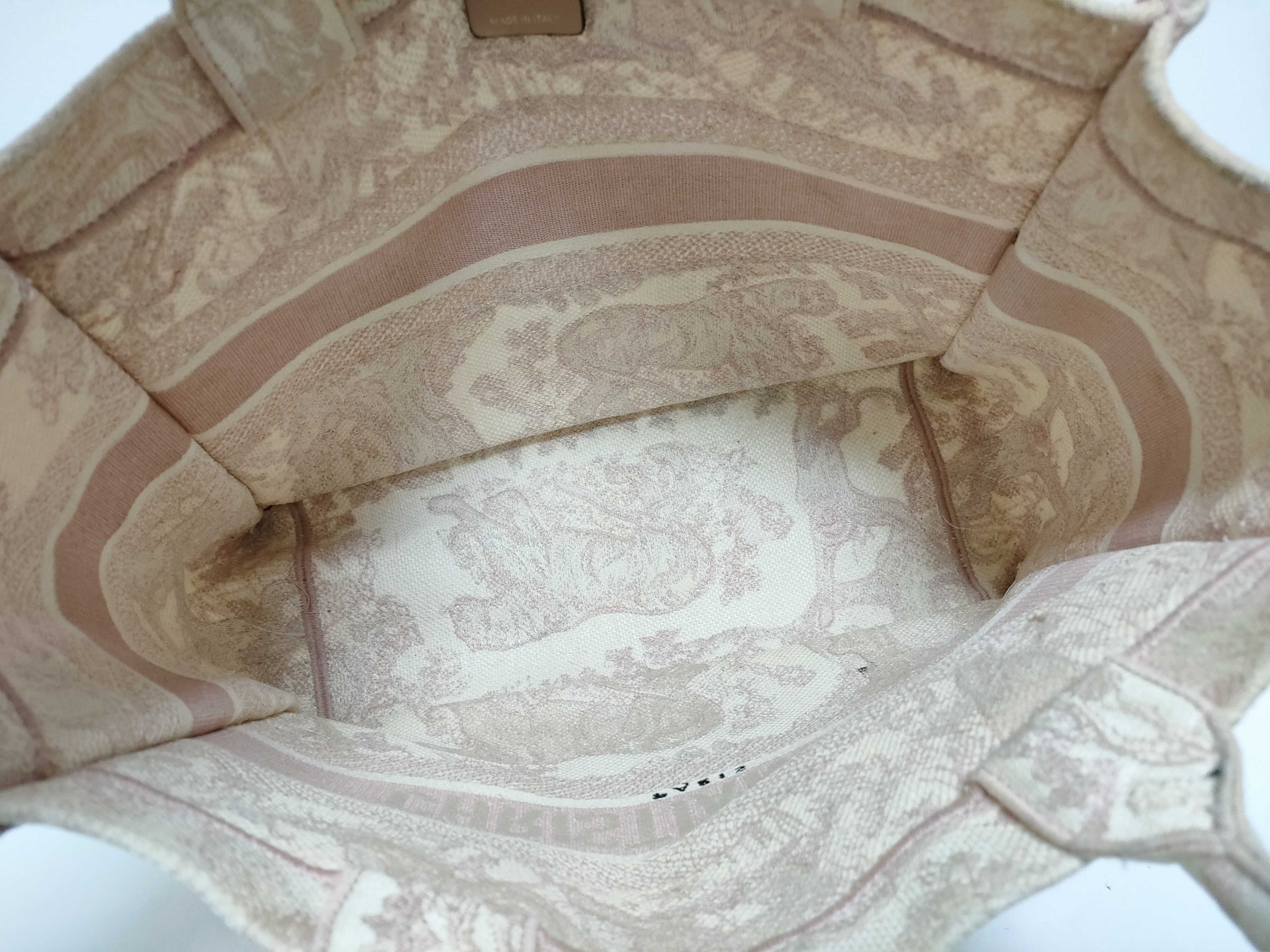 Book Tote Medium Canvas Tote Bag Pink Tote Bag — view 9