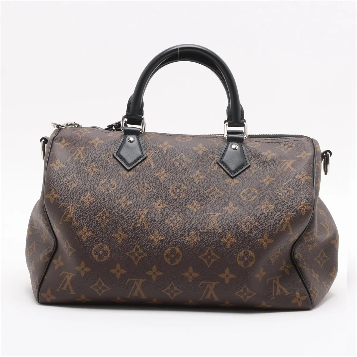 Monogram Macassar Speedy Bandouliere 30 Soft M12243 Brown RFID Reactive — view 2